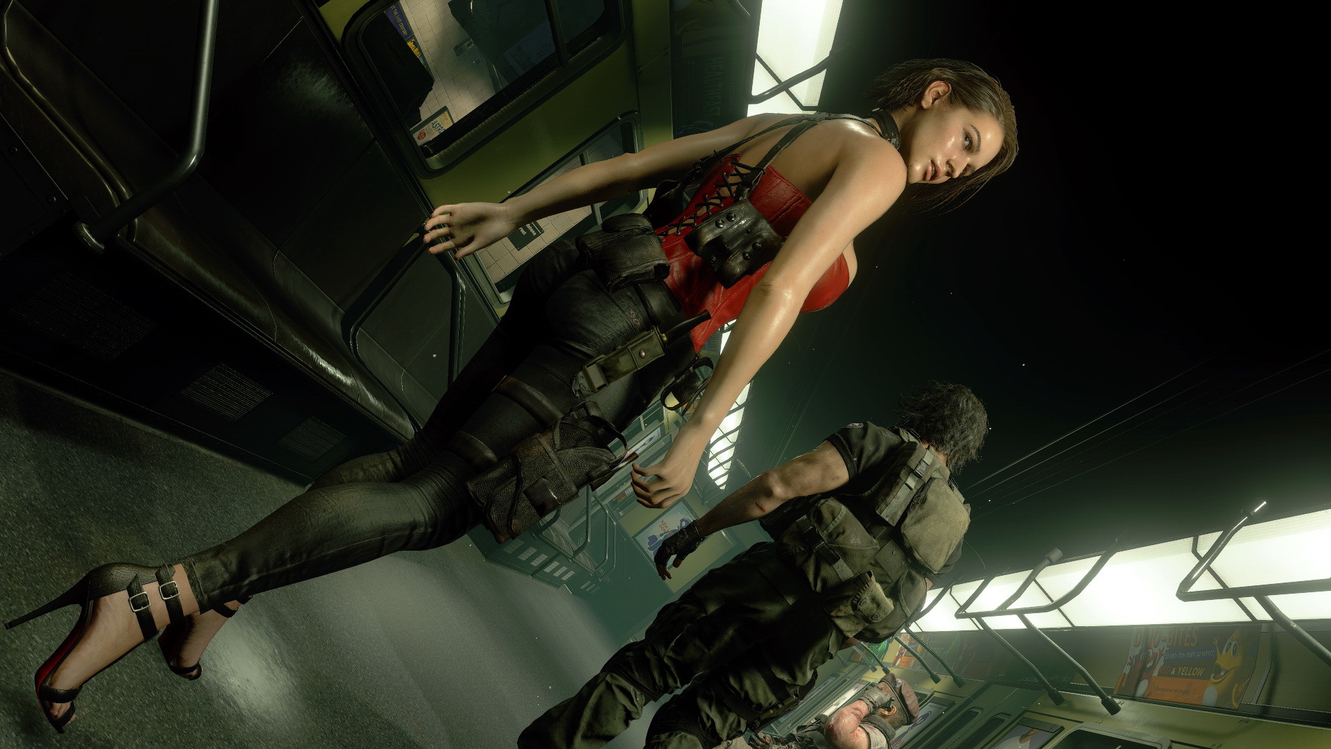 Resident Evil 3 Remake (MODs) - My, Resident evil 3, Screenshot, Fashion, Jill valentine, Longpost