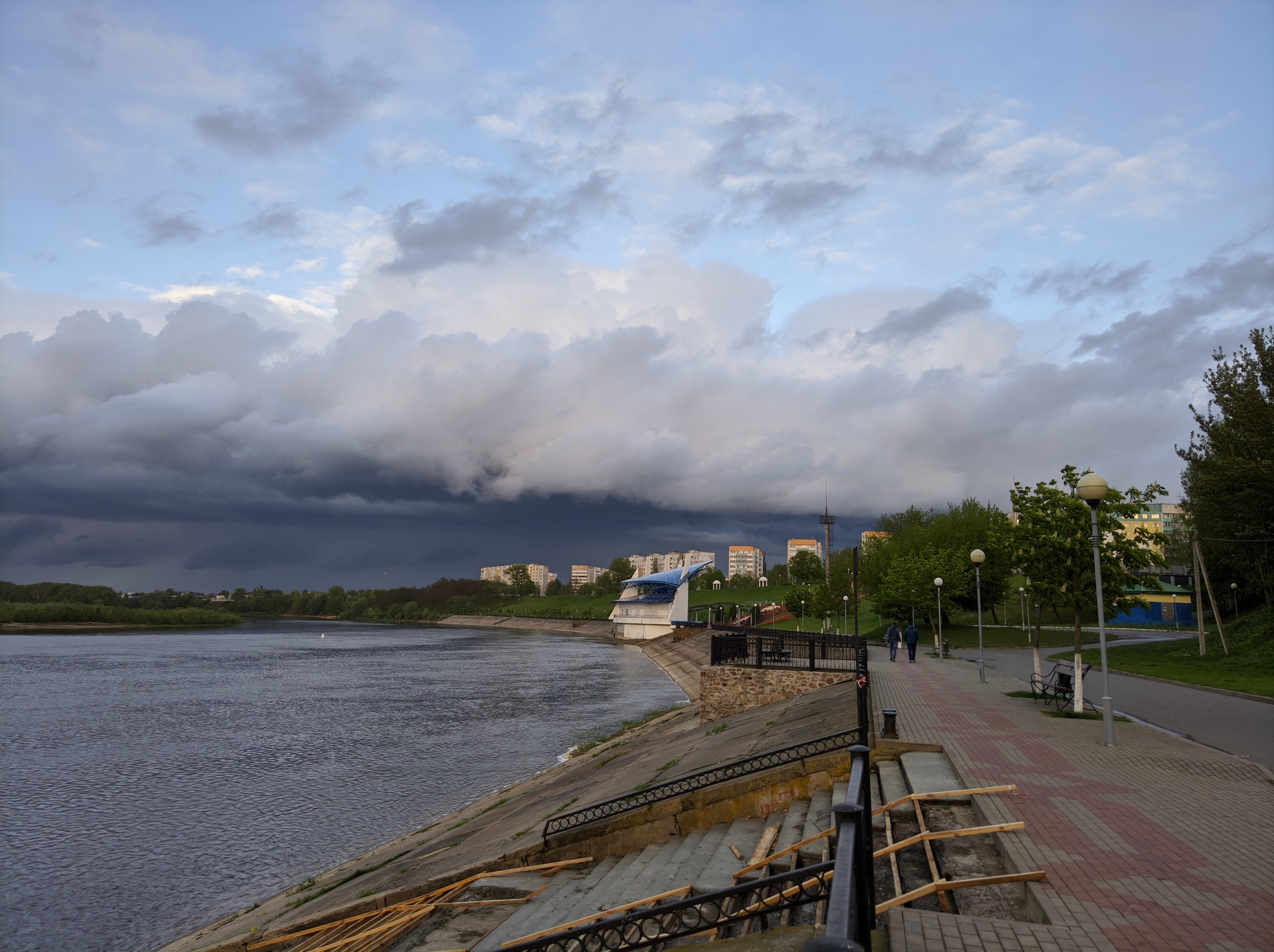 Storm front - My, Thunderstorm, Xiaomi Redmi Note 2, Google Camera, River, Longpost