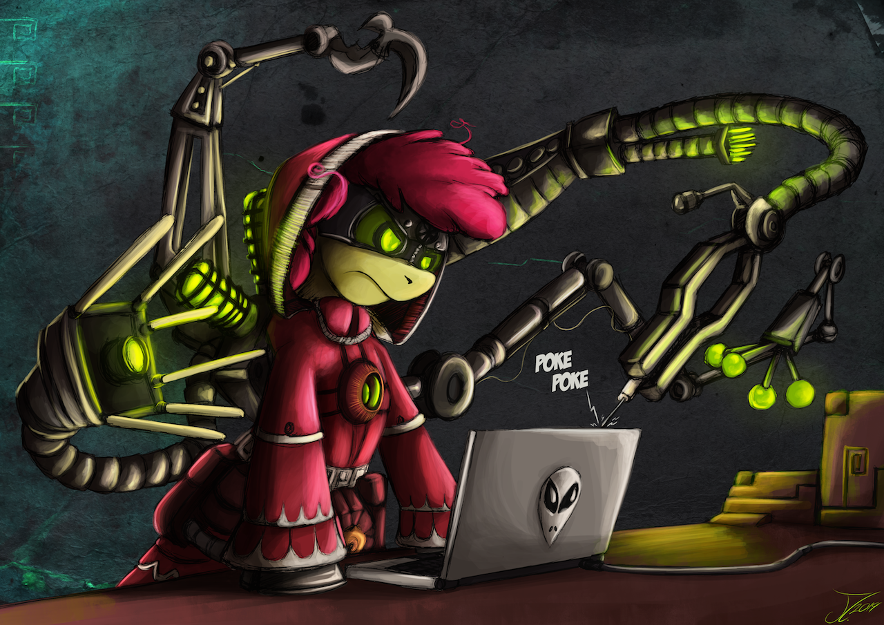 Technomage and technology of the old era - My little pony, Applebloom, Crossover, Warhammer 40k, Jamescorck