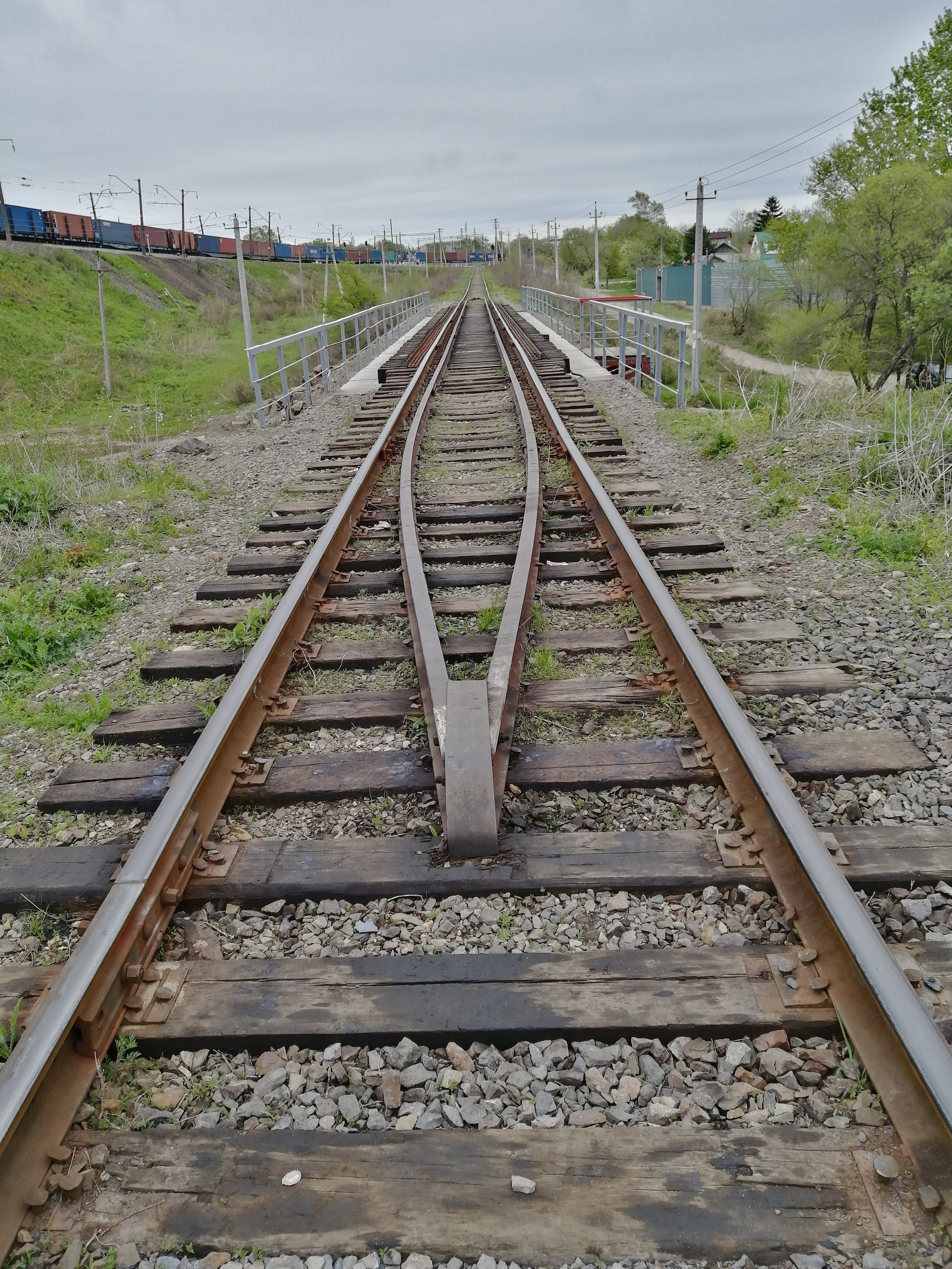 Peek-a-boo guru, please tell me why this strange thing in the middle of the rail is made - My, Railway, Tag for beauty