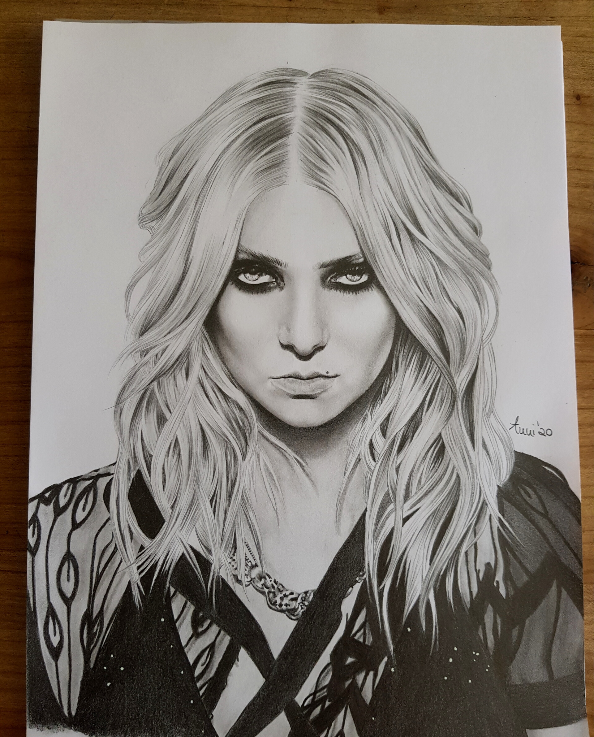 Taylor Momsen - Drawing, Portrait, Musicians, The Pretty Reckless, Taylor Momsen, Girls, Alternative rock