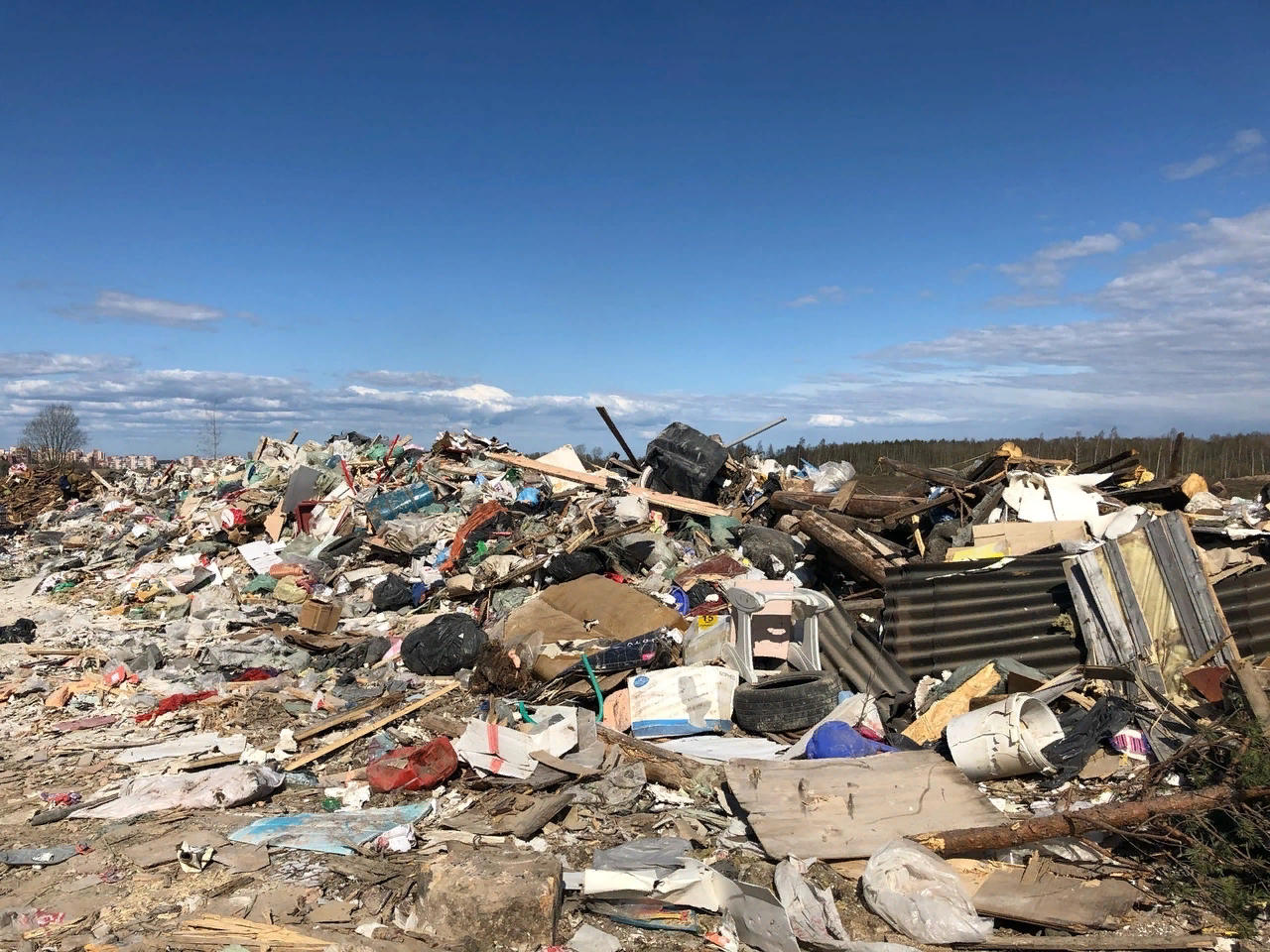 Illegal landfill near Peterhof - Negative, Dump, Peterhof, Saint Petersburg, Leningrad region, No rating, Video, Longpost, Garbage