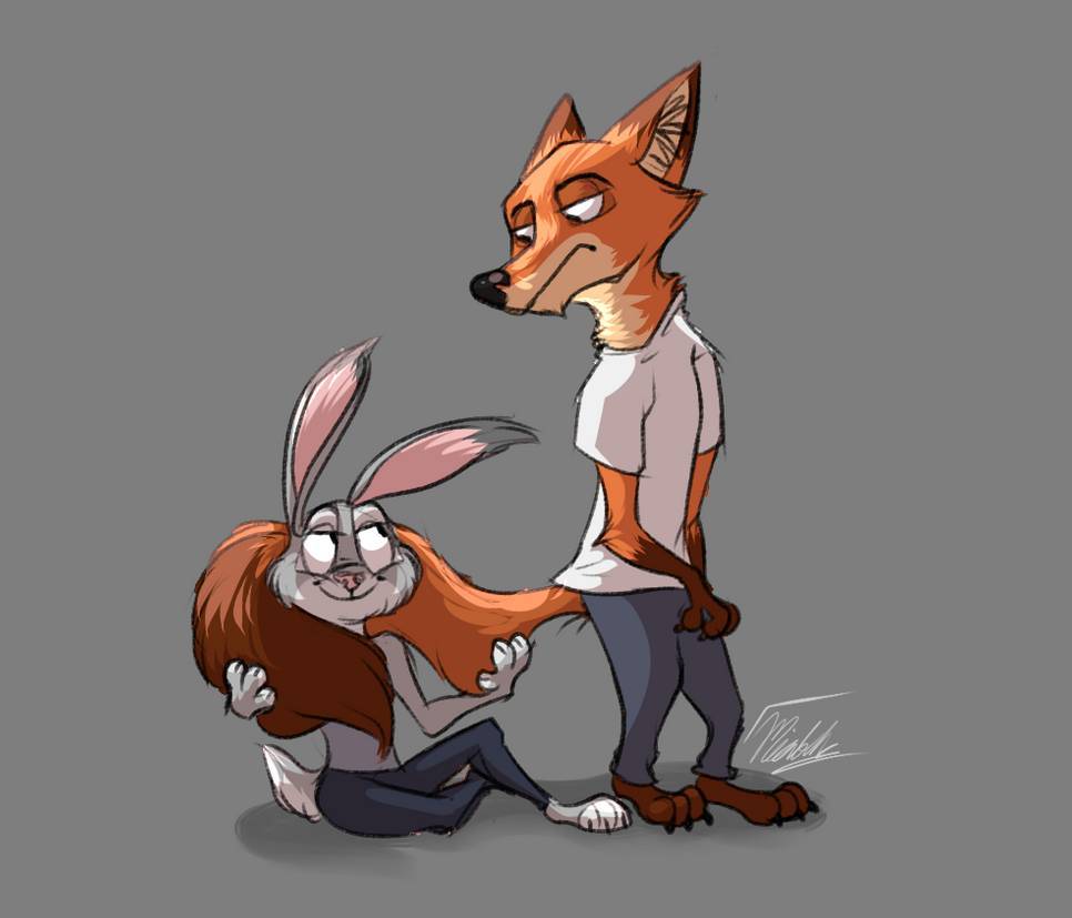 Fur collar - Zootopia, Nick and Judy, Tail, Collar