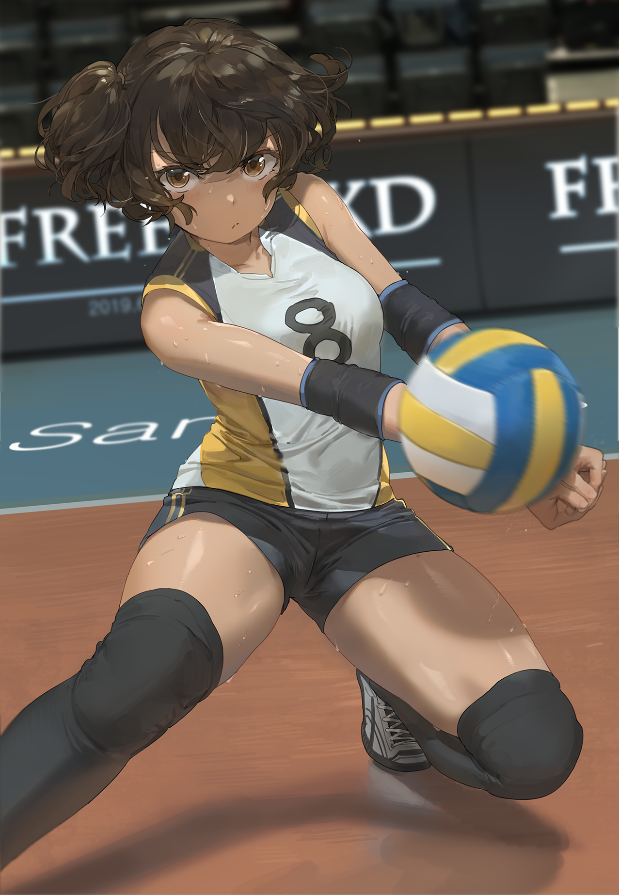 Volleyball Girl - Anime art, Original character, Anime, Volleyball, Women's volleyball