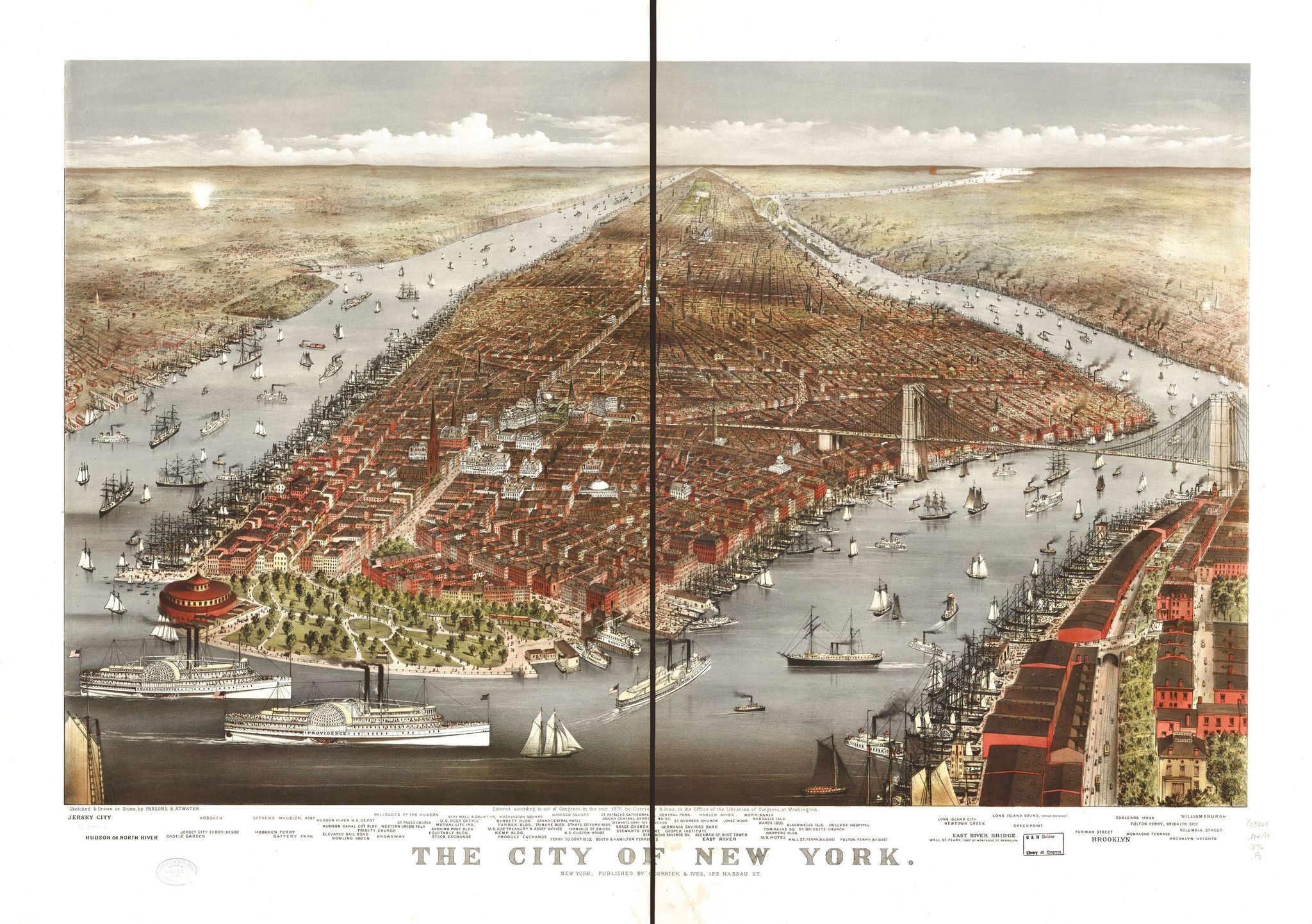 Maps of New York over the years from Currier & Ives - Cards, Story, New York, Interesting, Old Maps, USA, Longpost