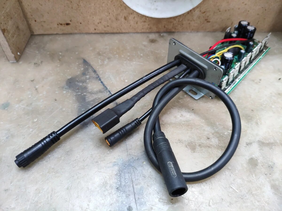 We do a complete replacement of the electric bicycle wiring - the whole process, including wiring the controller. Part 1 - My, Electronics, Electric transport, Electric bike, Wiring, Longpost