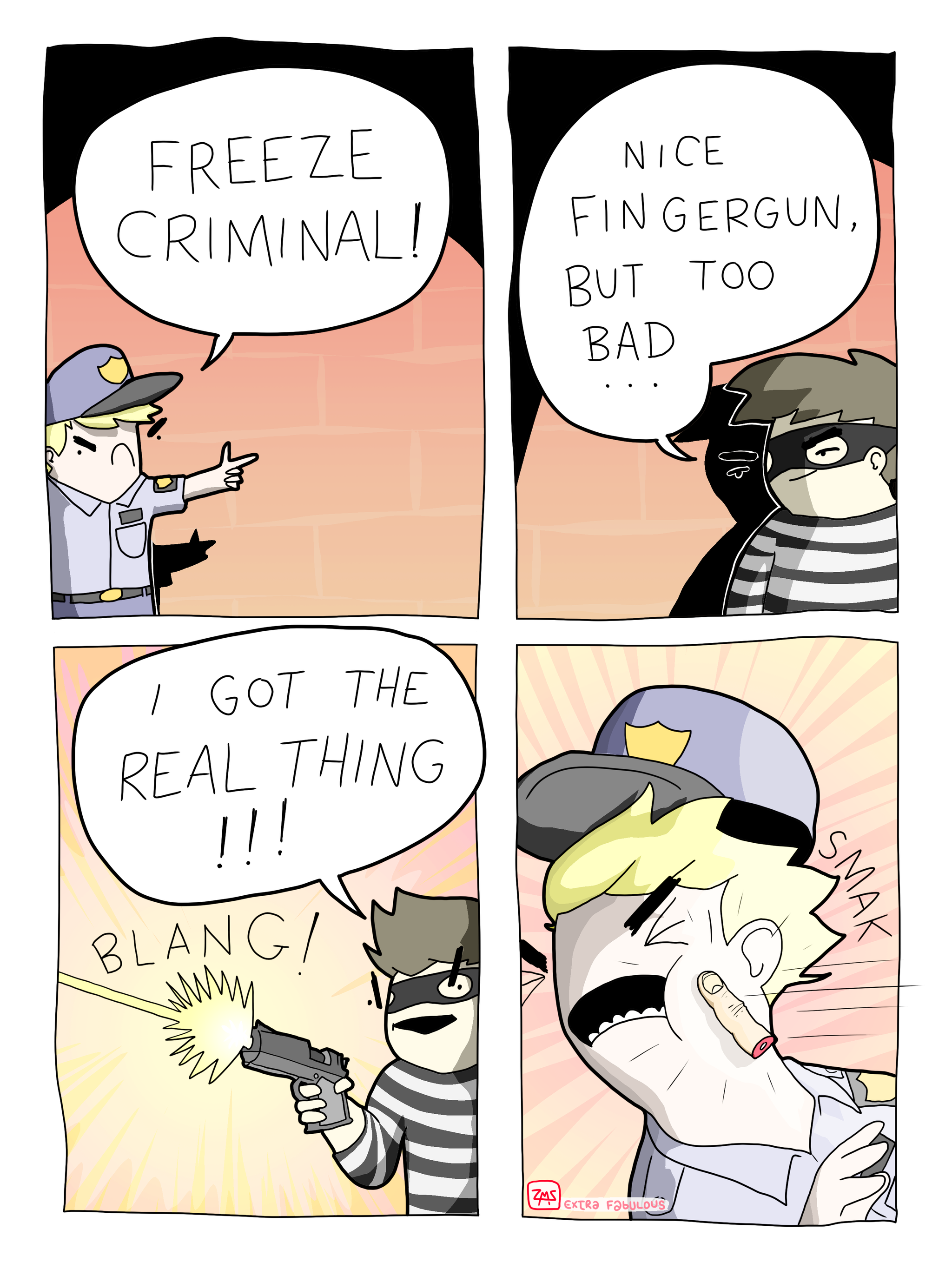 - Stop, criminal! - Comics, Pun, Extrafabulouscomics