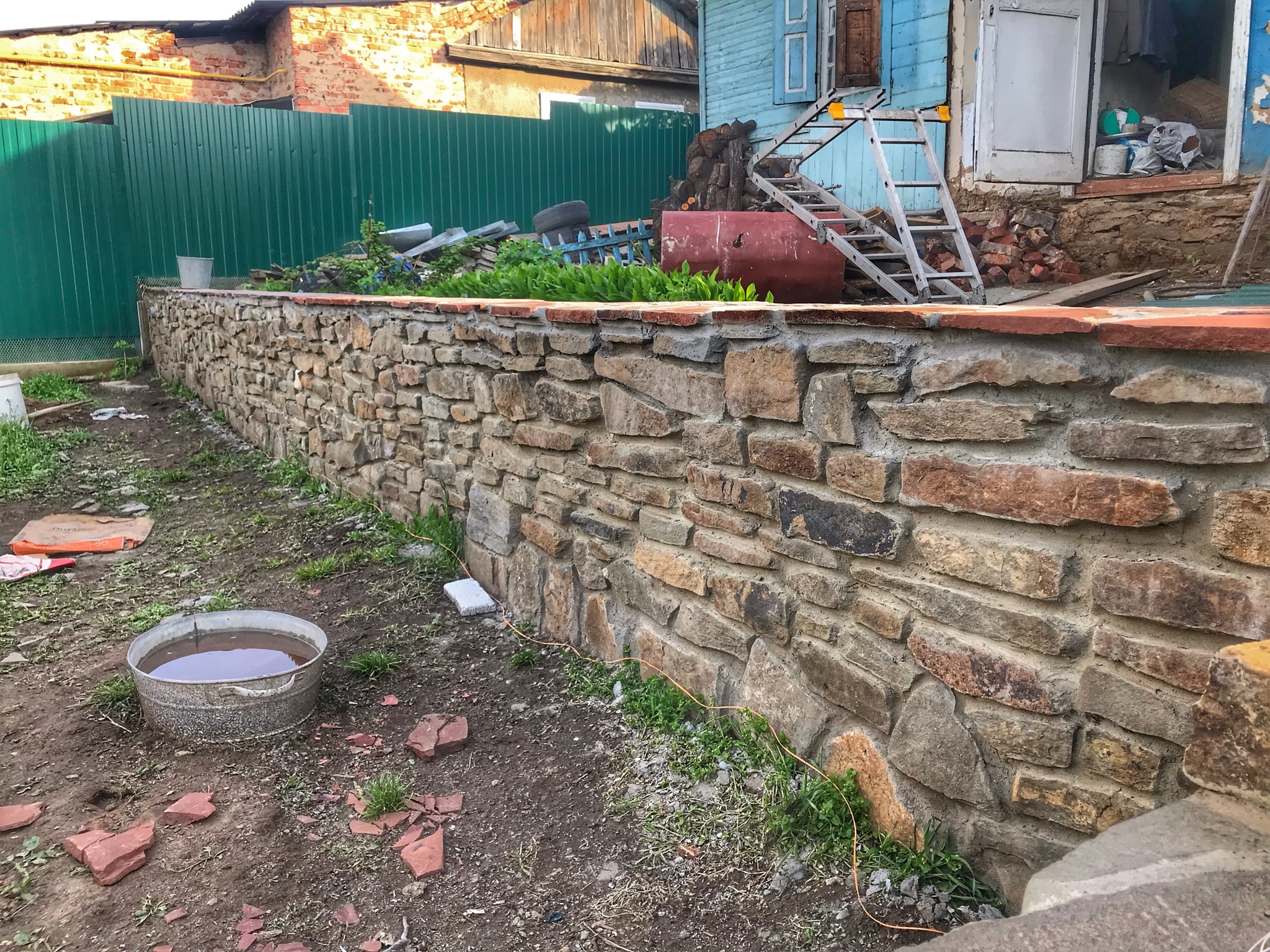 Stone wall - My, A rock, Masonry, Rubble, Building, Plastun, Longpost