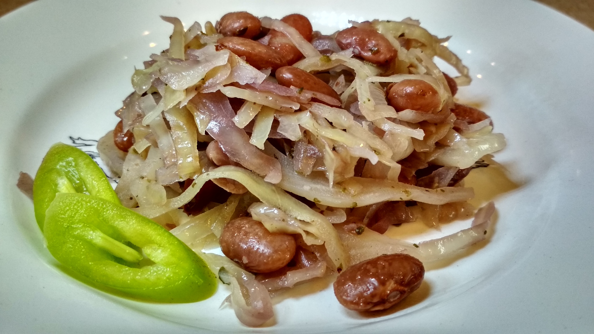 Stewed cabbage with beans - My, Recipe, Cabbage, Dinner, Longpost