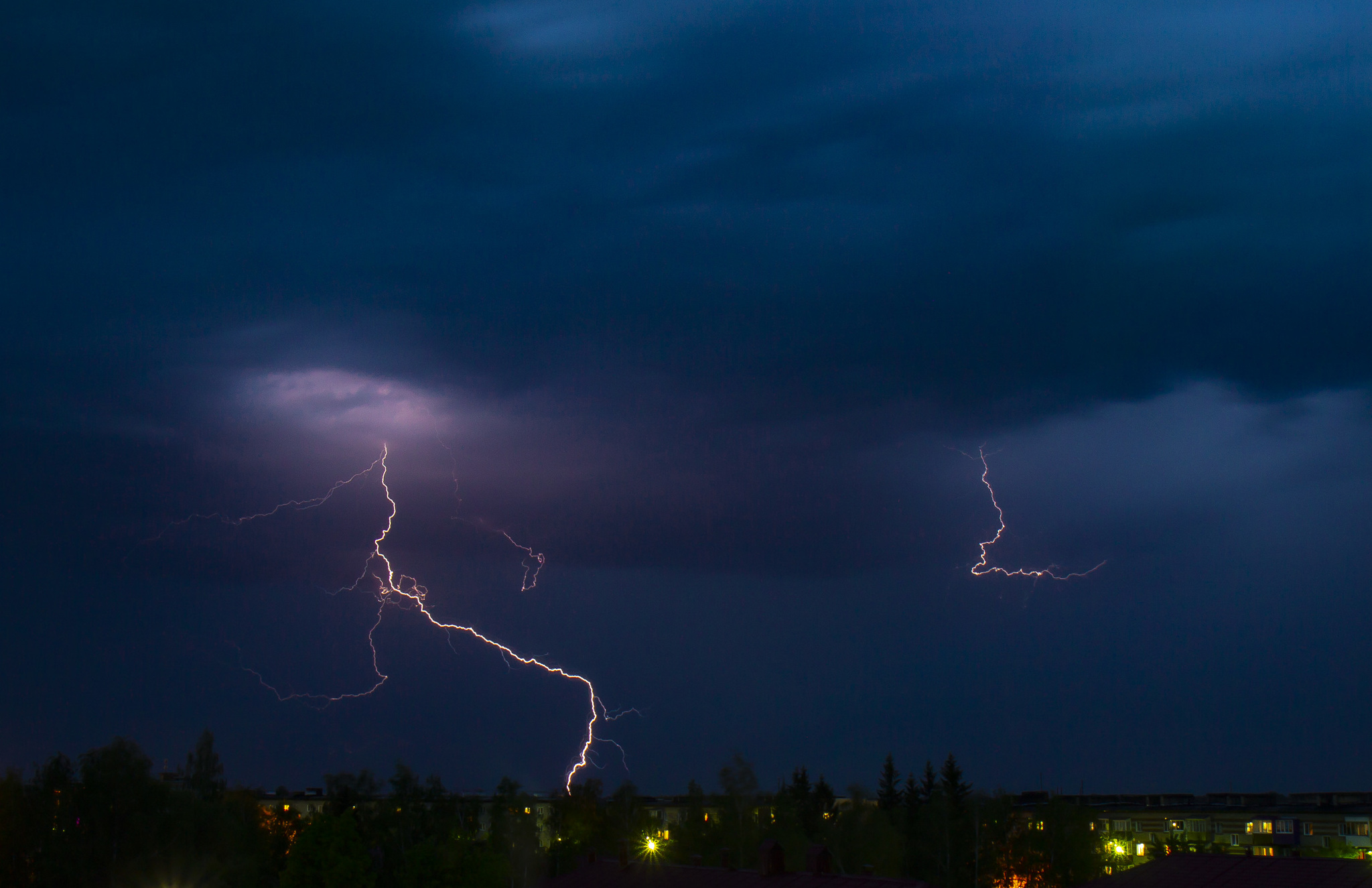 Lightning - My, Lightning, Thunderstorm, Spring, The photo, Longpost