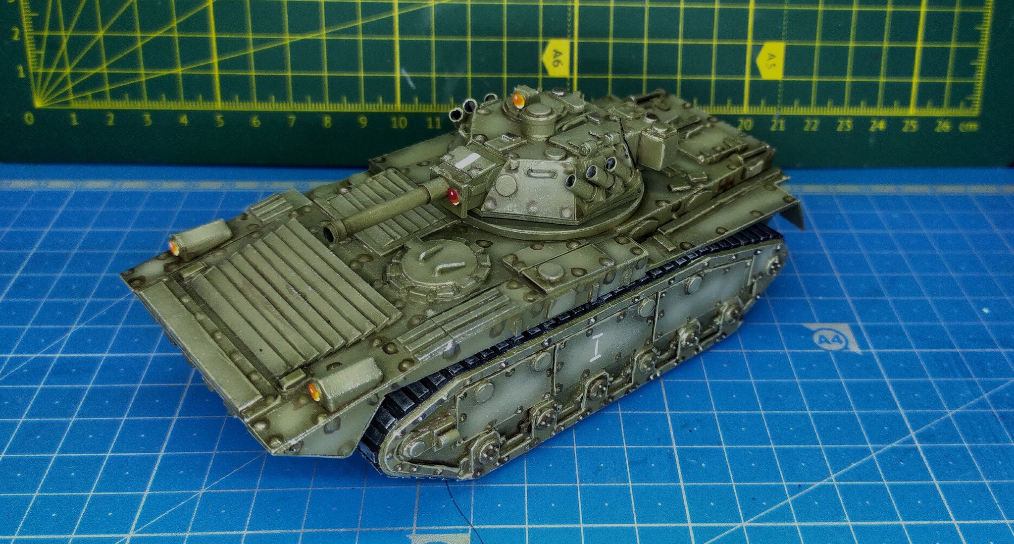 Author's alternative to the Chimera infantry fighting vehicle - Ars Yarchuk (paper) - My, Warhammer 40k, Imperial guard, Papercraft, Astra Militarum, Imperium, Stand modeling, Video, Longpost