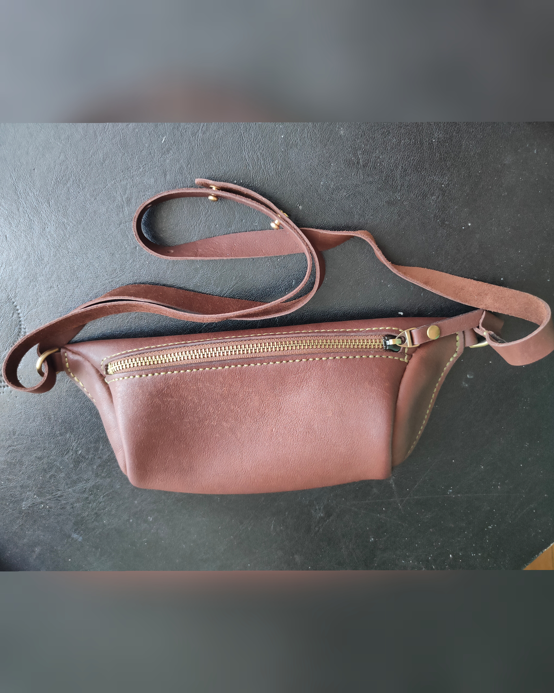 Purse - My, Leather products, Leather, Longpost