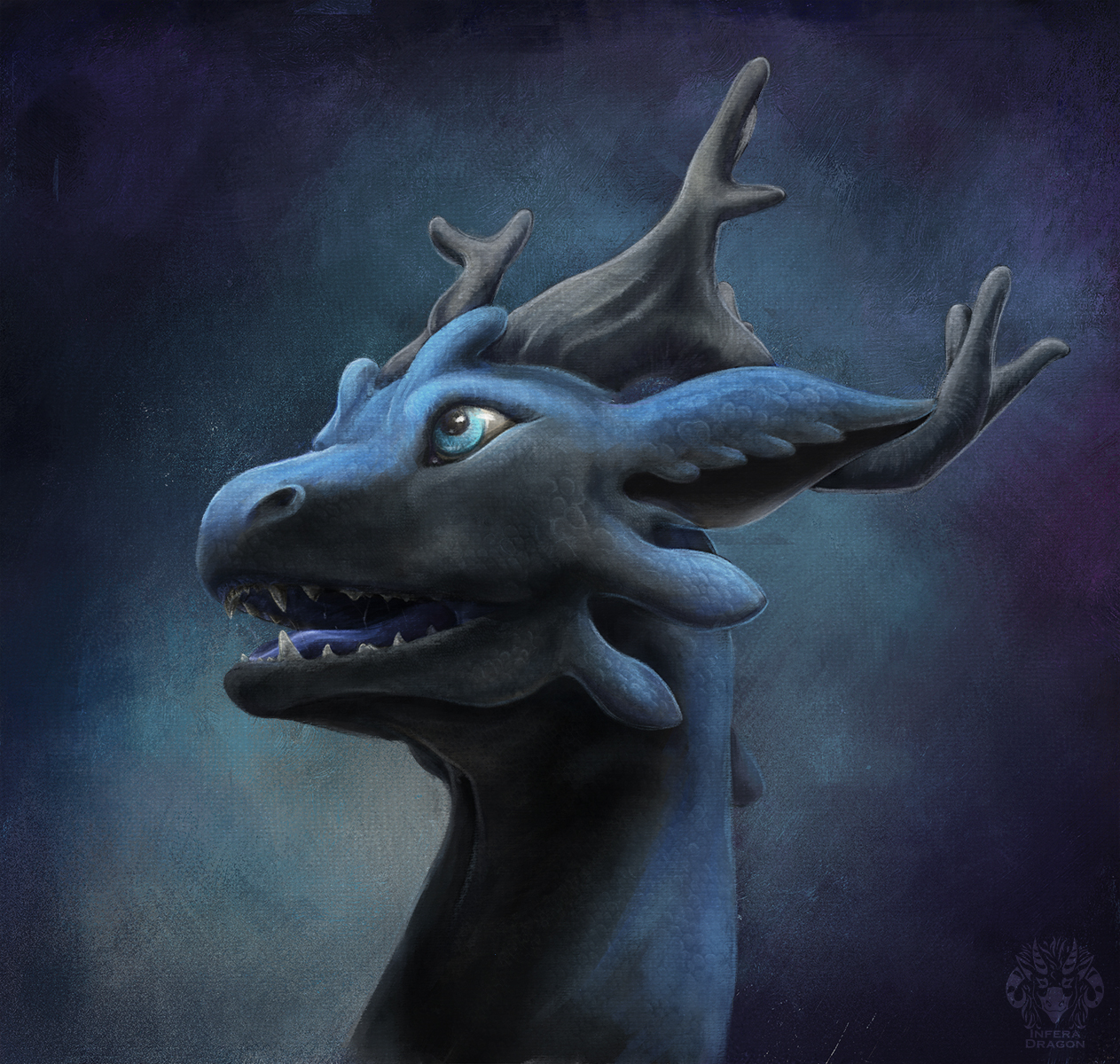 Kykoamik Vance - My, Portrait, Krita, The Dragon, Digital drawing, Art, Painting, Drawing