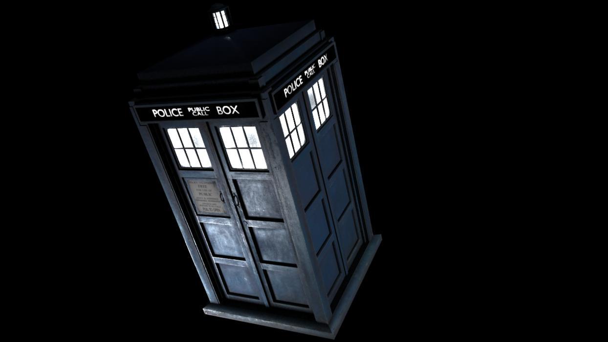 Tardis - Моё, ТАРДИС, Доктор Кто, 3D моделирование