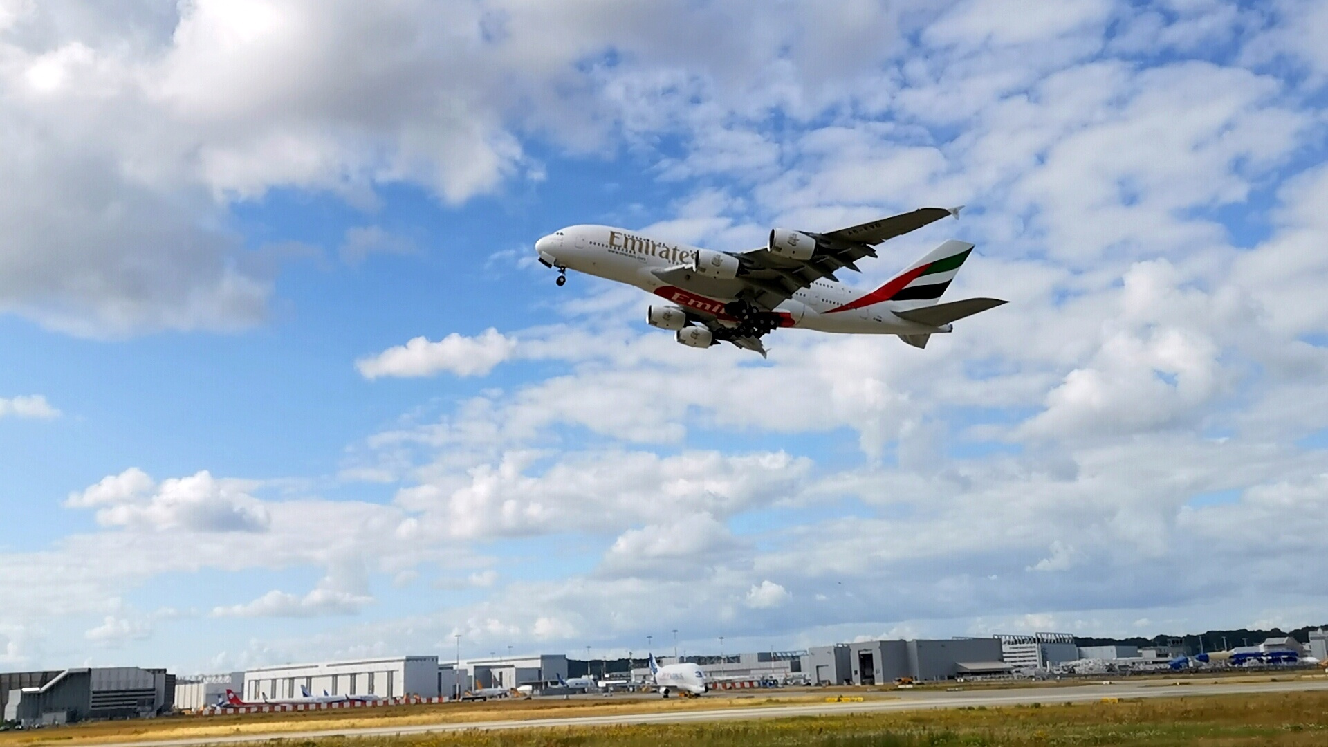 Airbus A380. Photos from the airfield. July 3, 2019 - My, Hamburg, Rammstein Deutschland, Germany, Aviation, Airbus, Airbus A380, Takeoff, Airplane, Video, Longpost