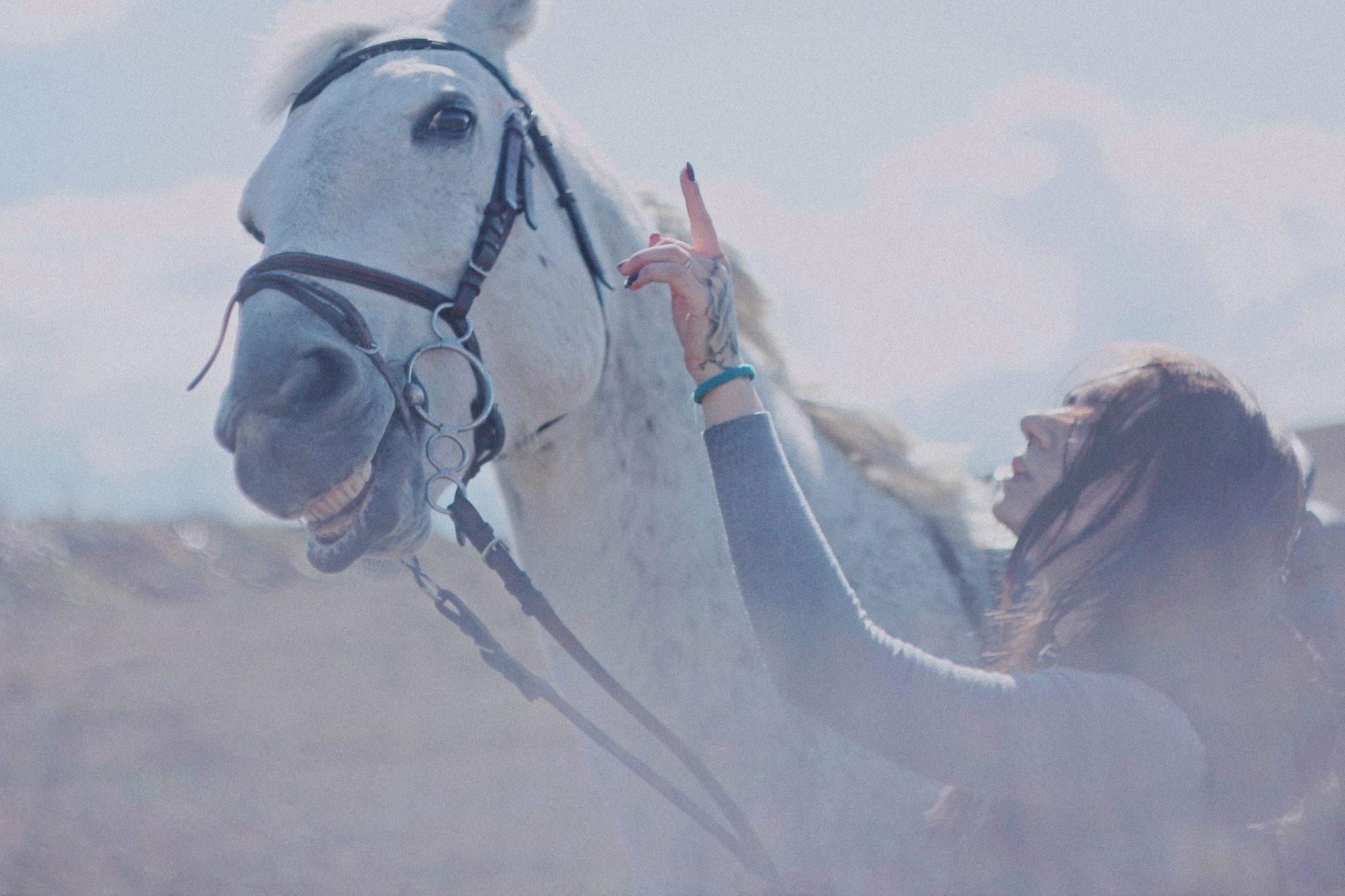 Lera - My, Girls, Portrait, Horses, The photo, Longpost