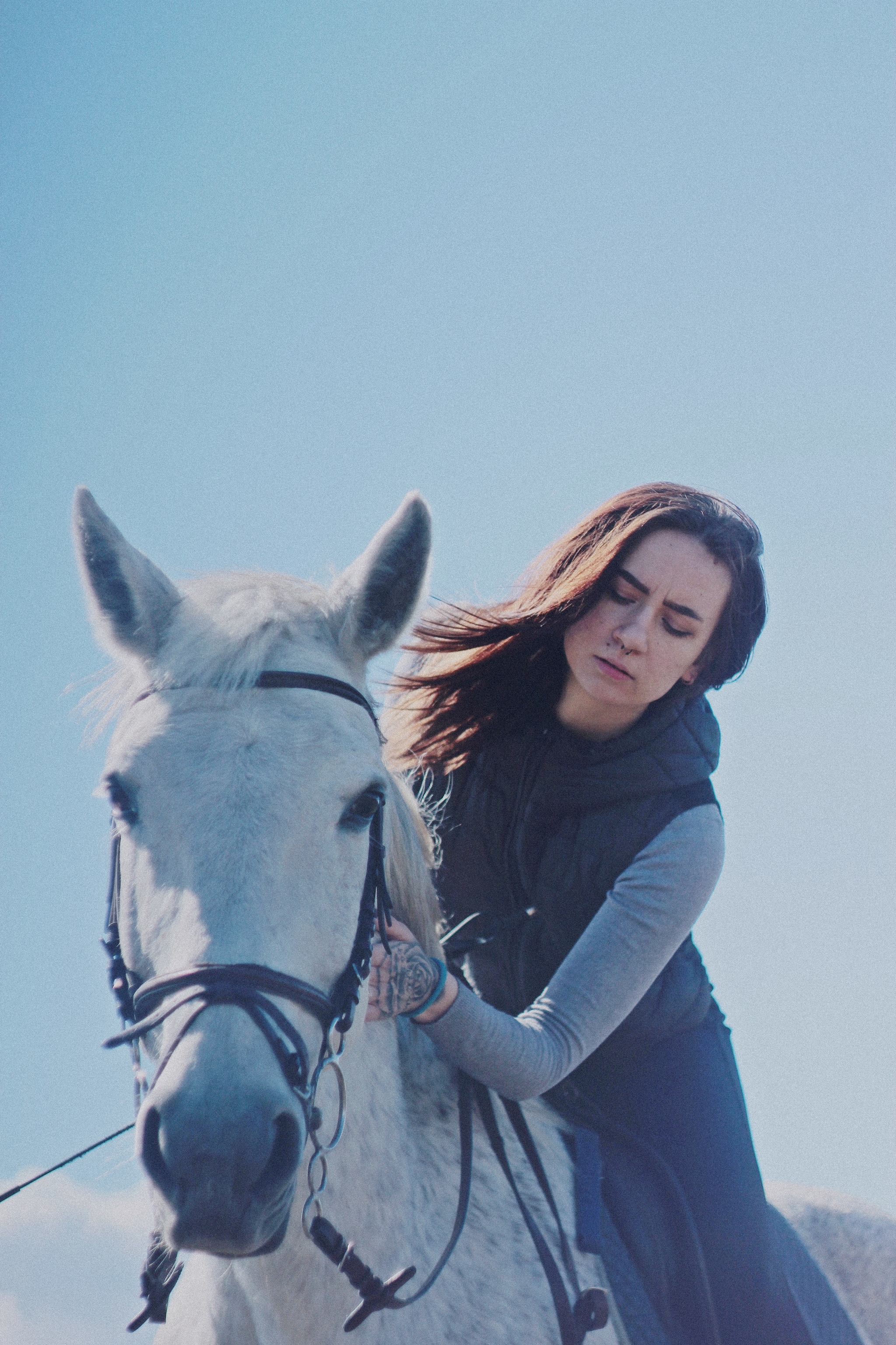 Lera - My, Girls, Portrait, Horses, The photo, Longpost