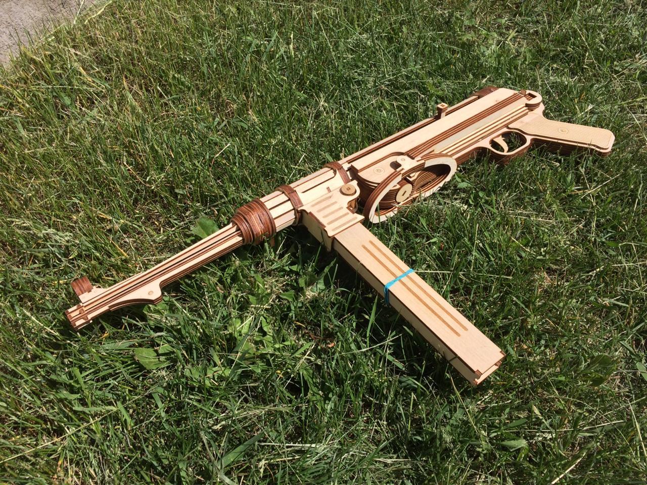 I decided to stretch my brain during self-isolation and made a construction set - My, 3D, Mp40, Plywood, Constructor, 3D modeling, Self-isolation, Longpost