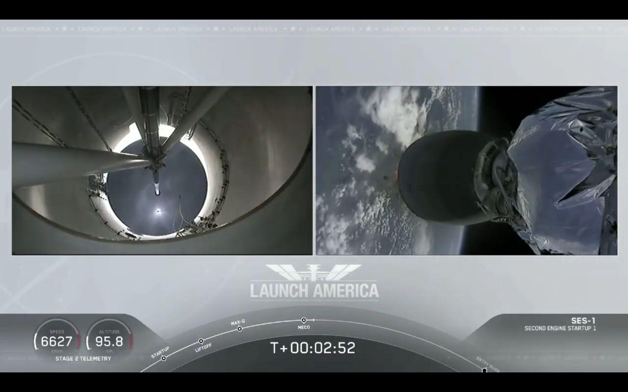 The Falcon 9 launch vehicle successfully launched the Crew Dragon manned spacecraft into orbit! - Spacex, Falcon 9, Dragon 2, Space, NASA, Running, Astronaut, Video, Longpost