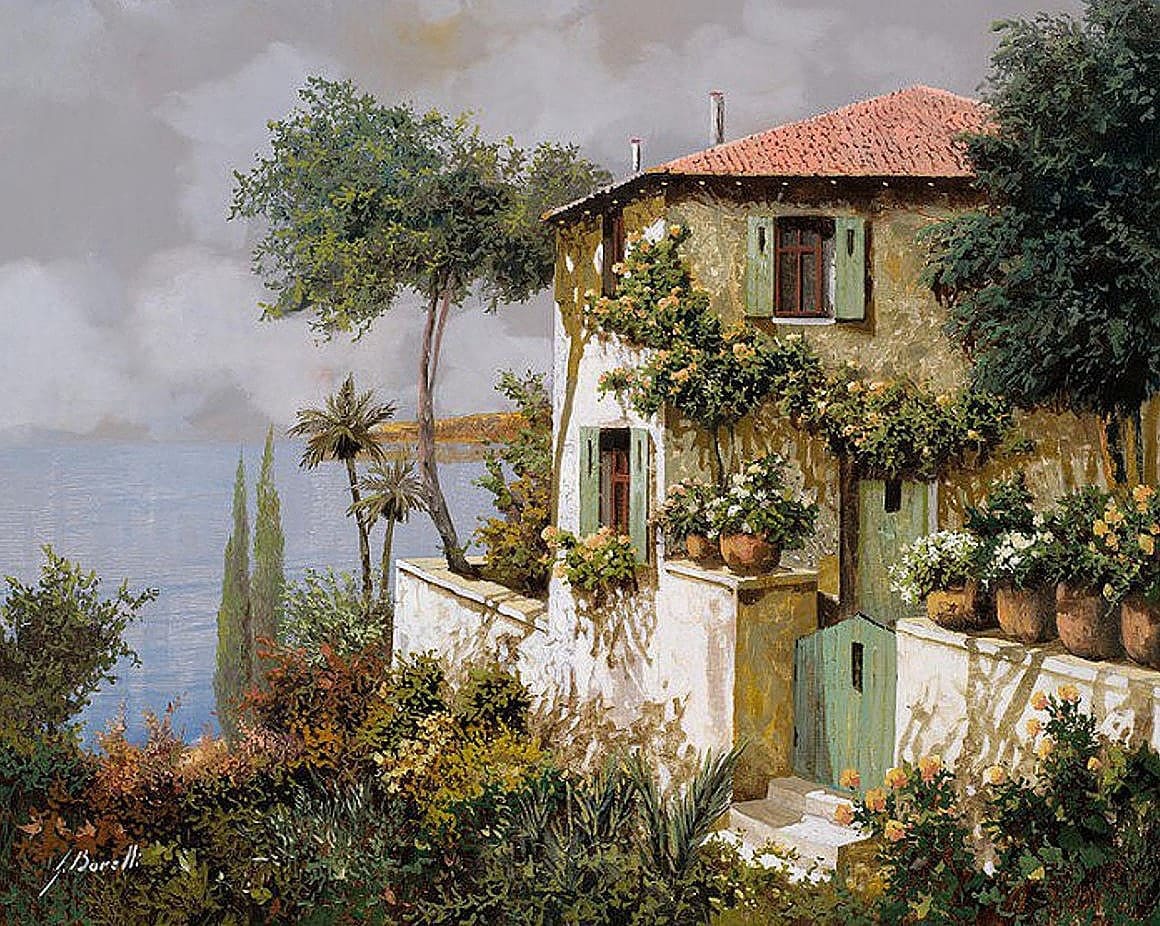 Художник  Гвидо Борелли (Guido Borelli) - Художник, Живопись, Картина, Длиннопост