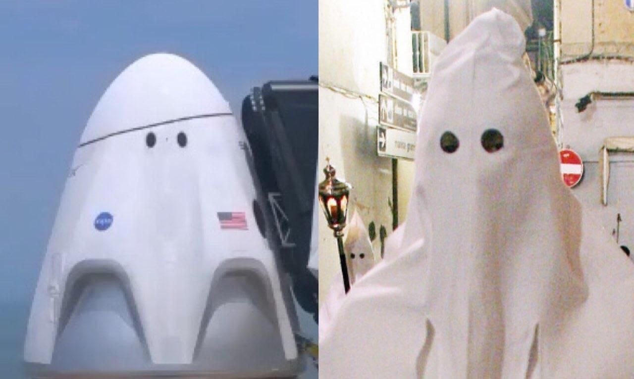 What more proof do you need?! - NASA, Spacex, Space, Ku Klux Klan, It seemed, Racism, Humor