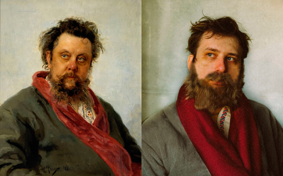 Cosplay - portrait of Mussorgsky - My, Portrait, Mussorgsky, Cosplay, Insulation