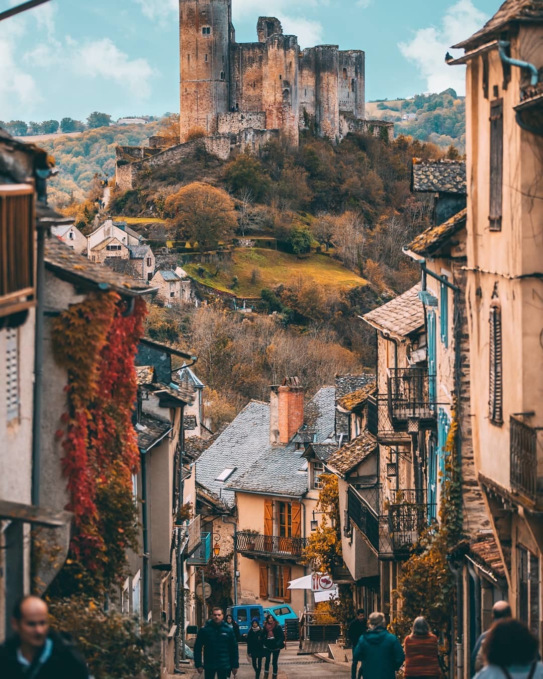 Village and fortress Najac. France - France, Travels, Locks, Fortress, Video, Longpost