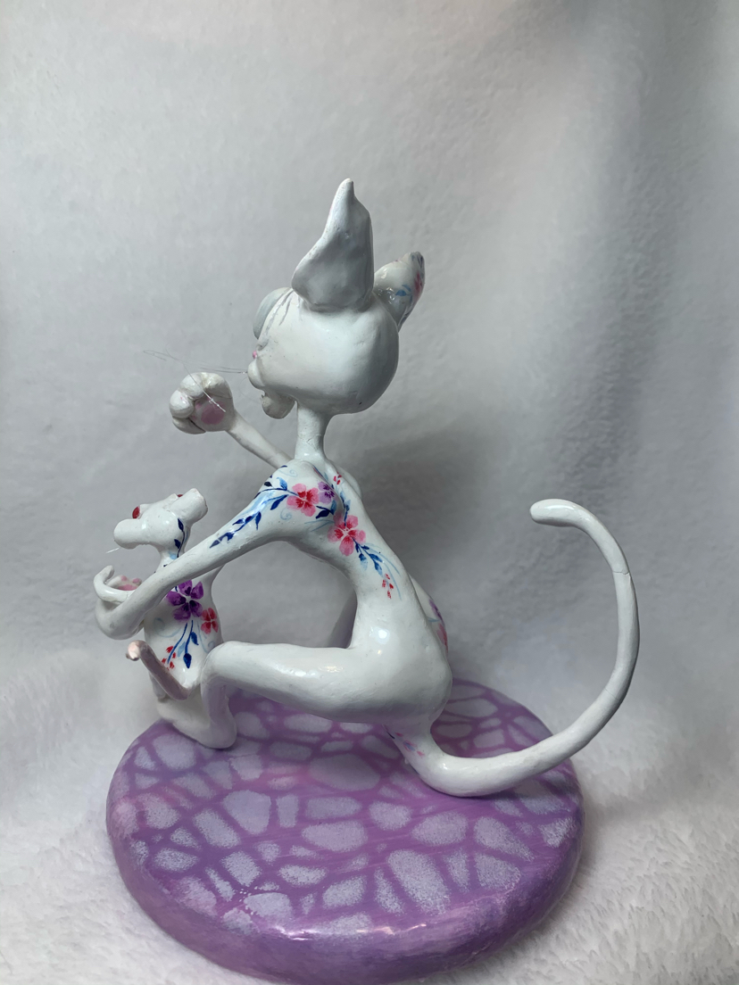 Multicat)! - My, Longpost, Handmade, Polymer clay, cat