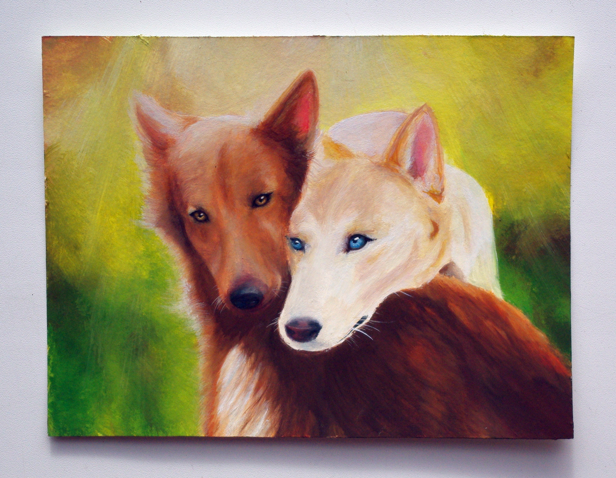 Animals in gouache - My, Painting, Painting, Animals, Gouache, Longpost, Dog