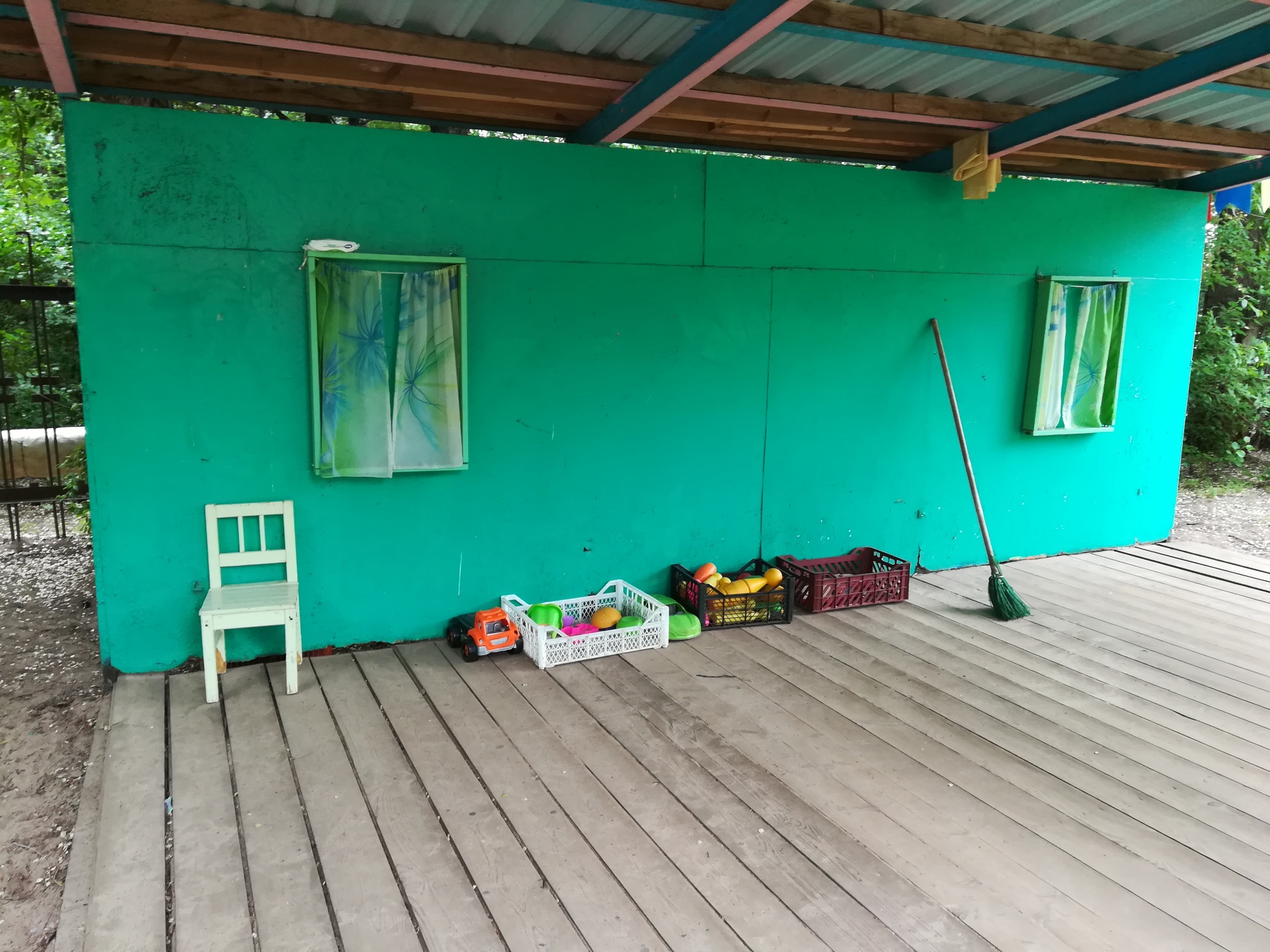 Paint the veranda - My, Artist, Kindergarten, Street art