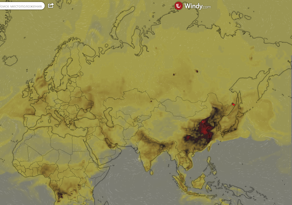 Carbon monoxide concentration - Carbon monoxide, World map, Nature, Fire, Khabarovsk region, Longpost