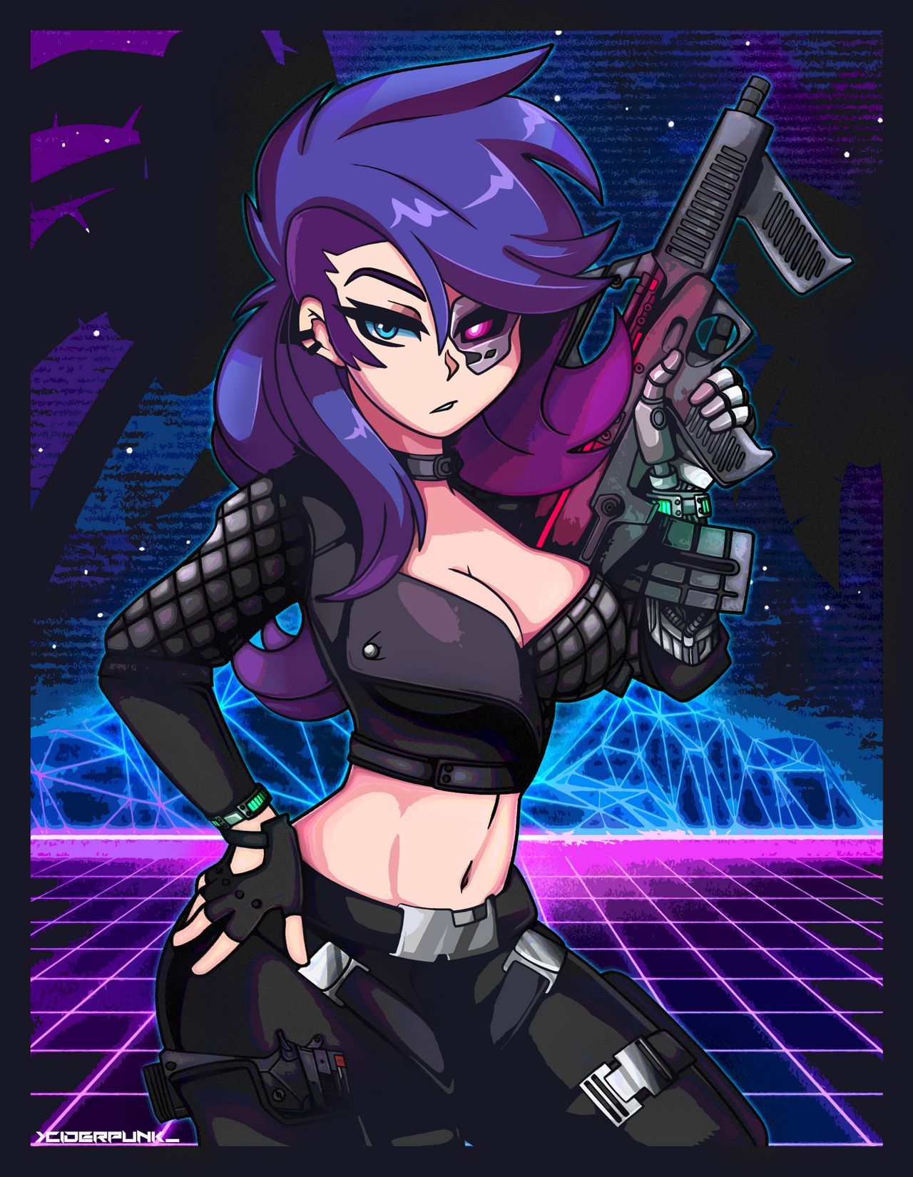 Cyberpunk Rarity - My little pony, Humanization, Rarity, Crossover, Far Cry 3: Blood Dragon