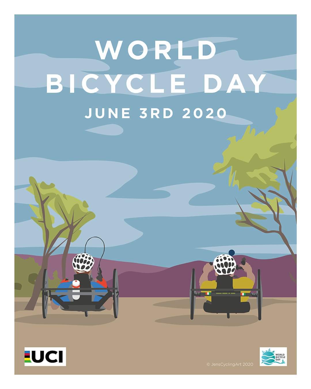 World Bicycle Day - A bike, Holidays, Poster, Longpost