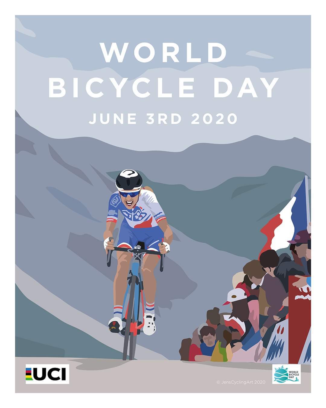 World Bicycle Day - A bike, Holidays, Poster, Longpost