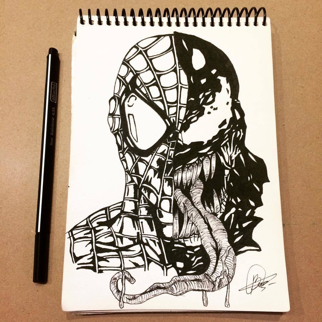 My sketches - My, Marvel, Drawing, Longpost