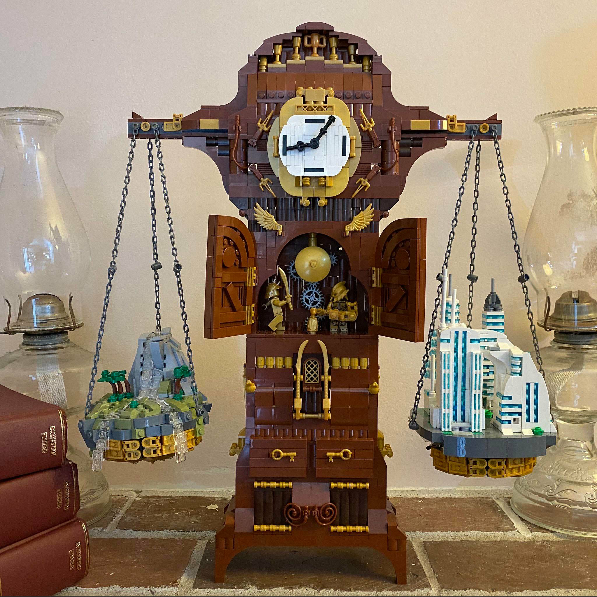 Time Scales, incredible Lego clock - Lego, The photo, Moc, Clock, beauty, Cool, Homemade, Constructor