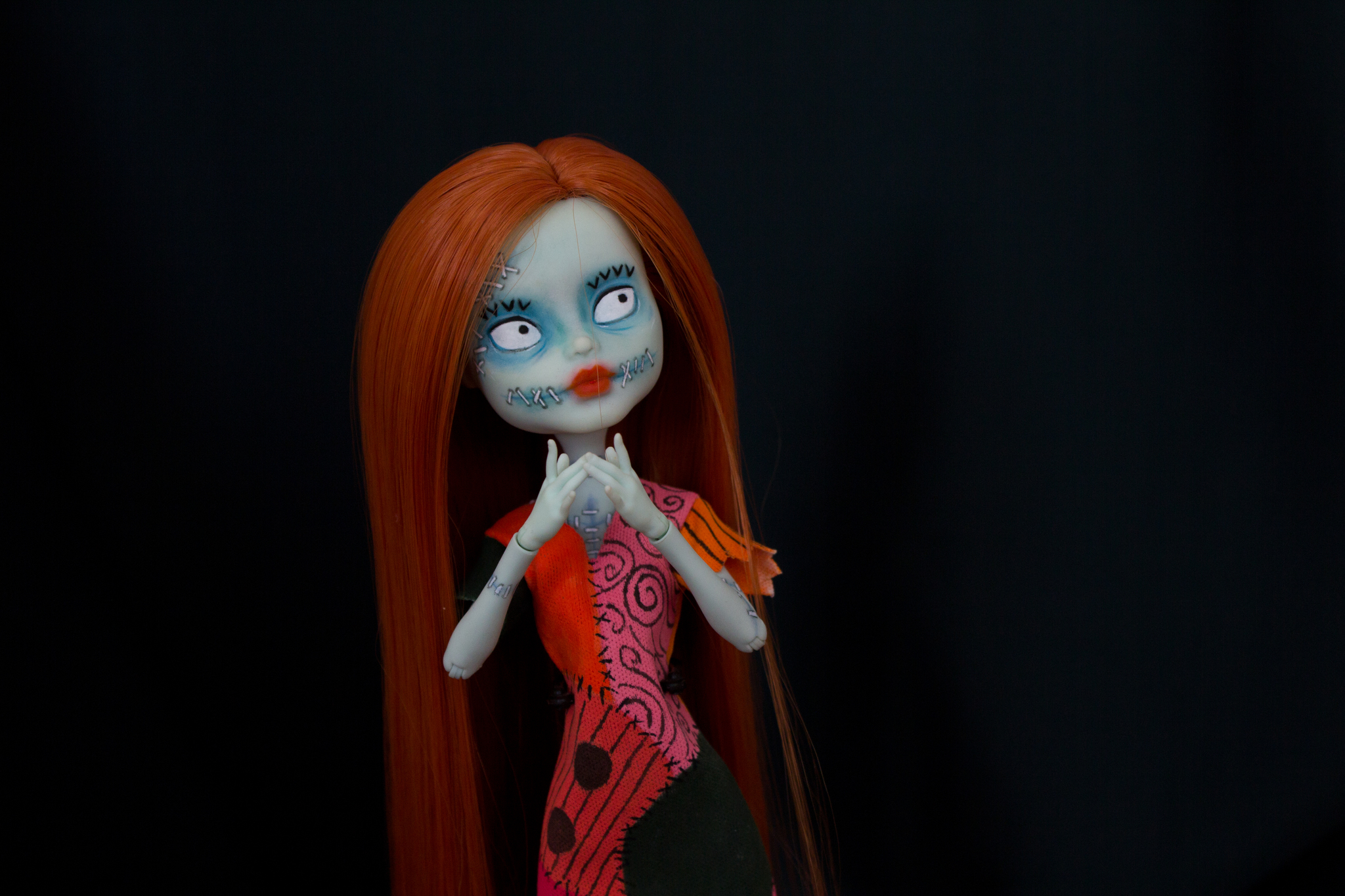 Sally from The Nightmare Before Christmas - My, Ooak, Handmade, The nightmare before christmas, Doll, Longpost, Sally