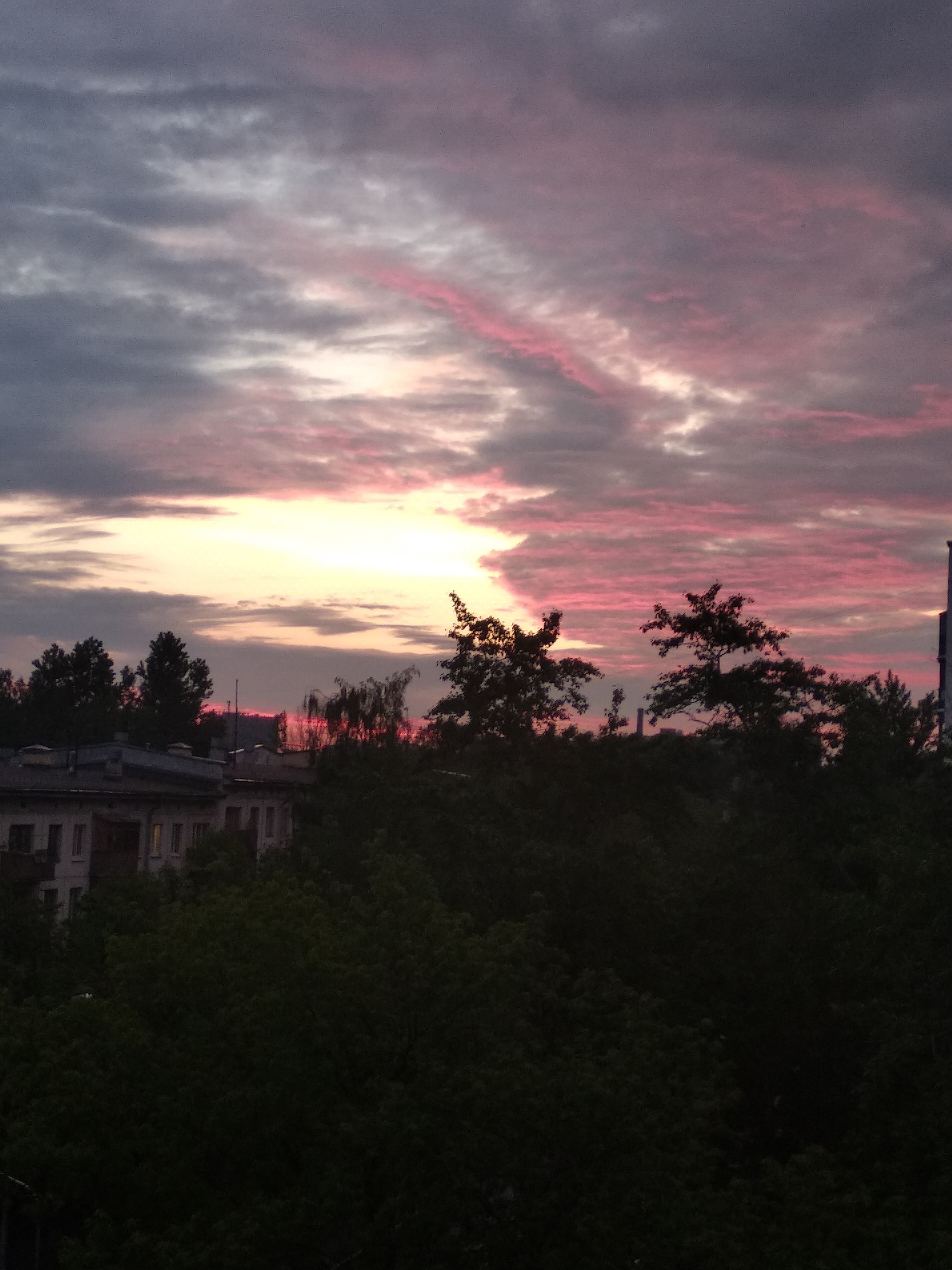 Evening sky Moscow time - My, Sky, Moscow, Longpost