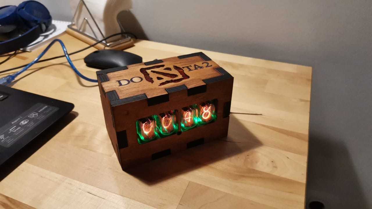 Nixie-clock for friends anniversary - My, With your own hands, Epoxy resin, Nixie clock, Alexgyver, Gas discharge indicators, IN-12, Longpost, Needlework with process