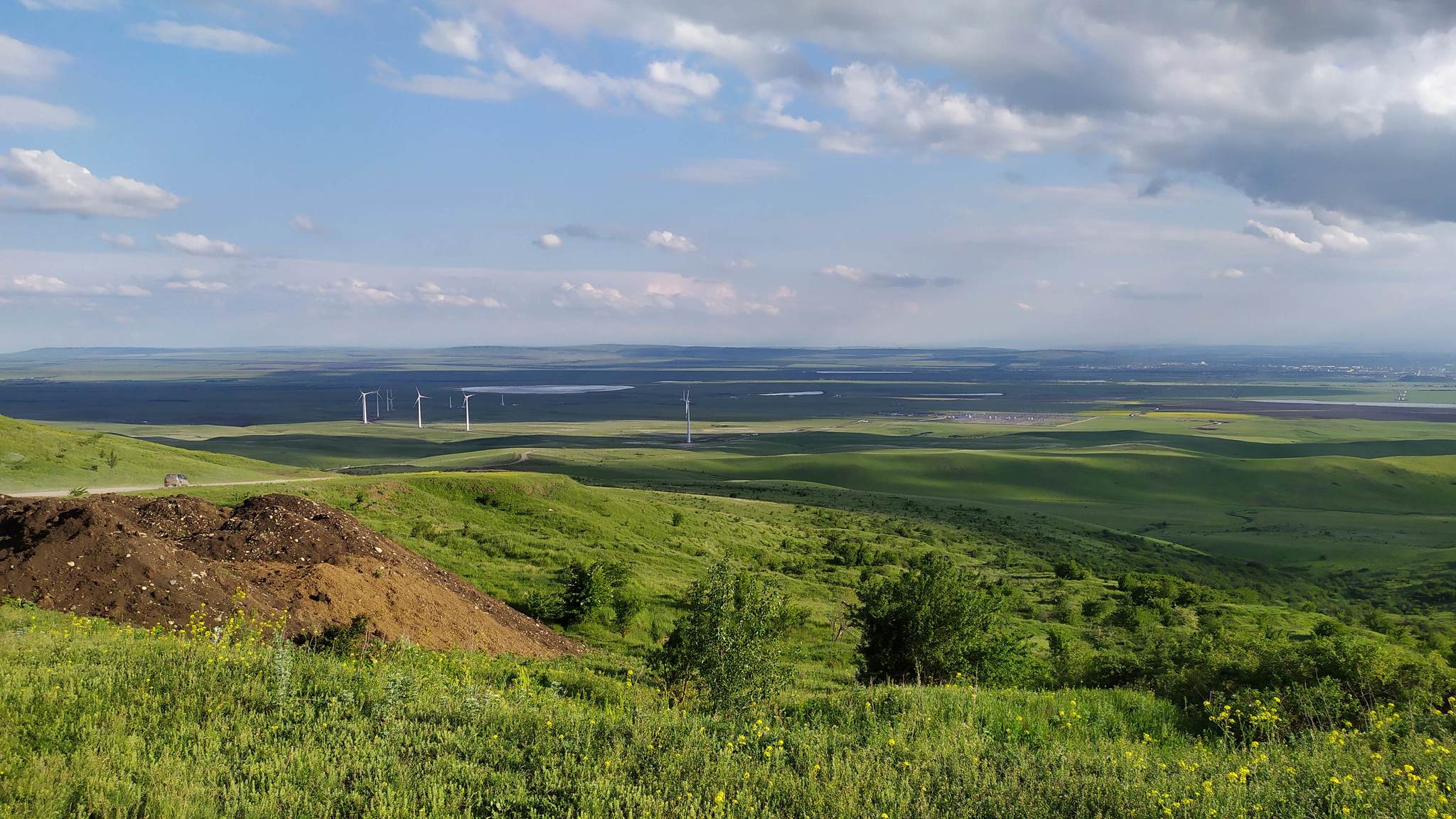 The beginnings of a wind farm - My, Wind farm, Wind generator, The photo, Stavropol region, Longpost