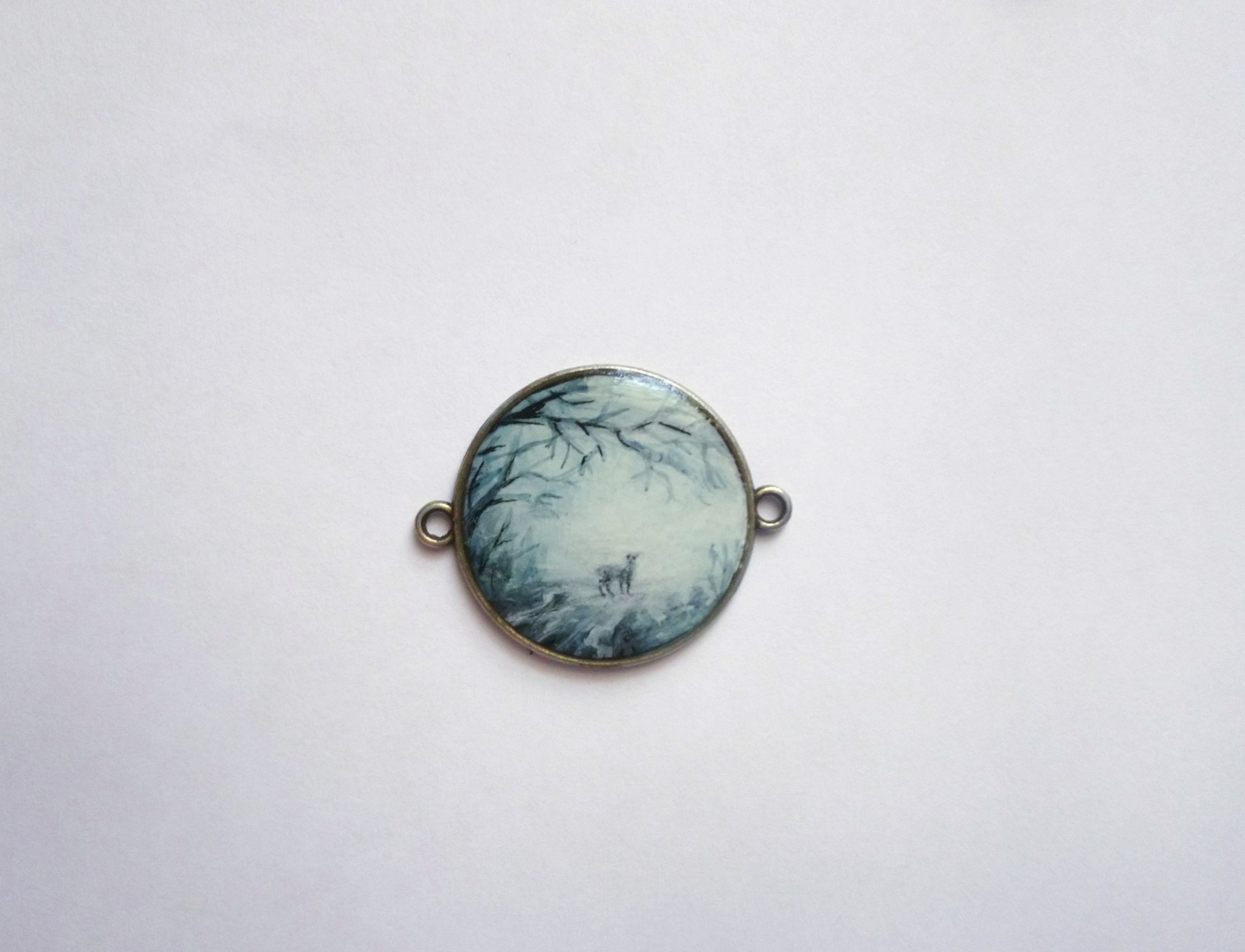 Hand painted pendants - My, Bijouterie, Handmade, Painting, Epoxy resin, Longpost, Needlework without process