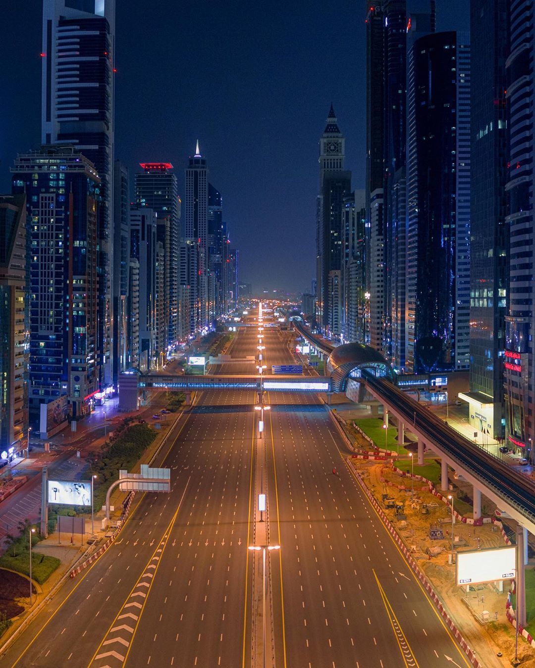 Dubai - UAE, Dubai, The photo, Skyscraper, Road, Road junction, Longpost