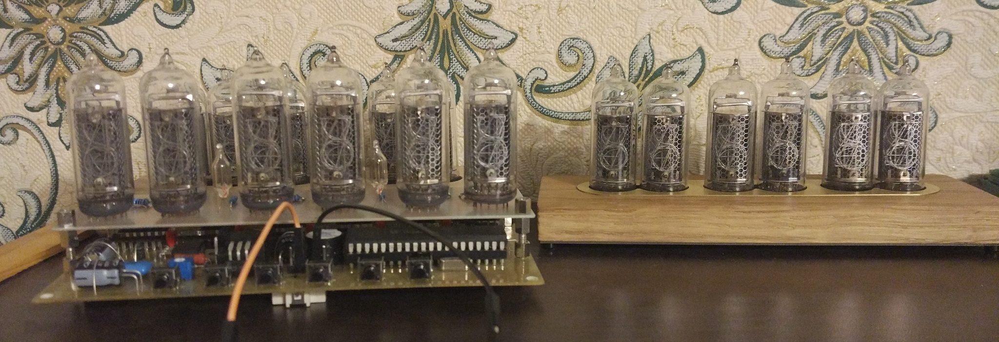 Часы на лампах ИН-14. Статическая индикация - Моё, Nixie clock, Своими руками, Самоделки, Часы, Ламповые часы, Электроника, Длиннопост