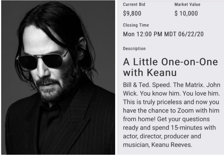 Keanu Reeves auctions off 15-minute Zoom call with himself - Actors and actresses, Keanu Reeves, Charity, Talk, ZOOM Cloud Meetings