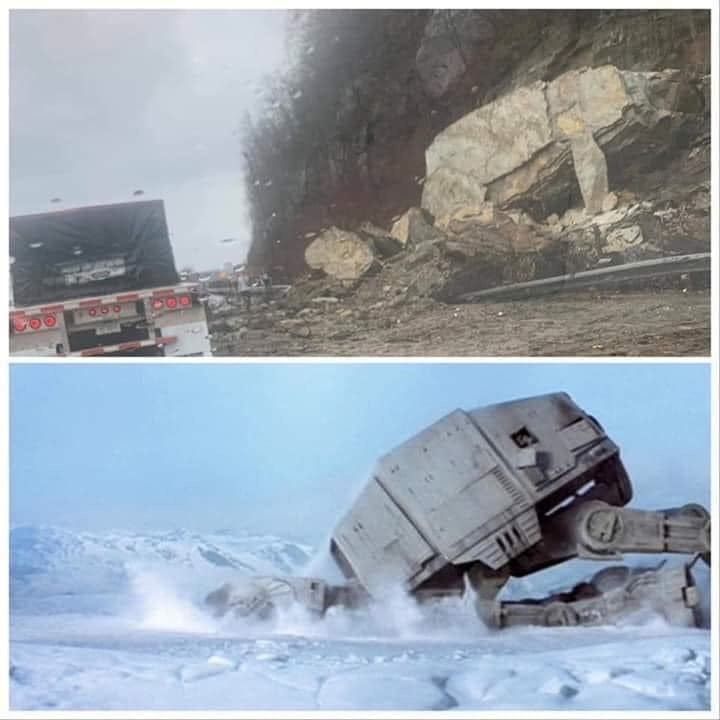 AT-AT... - Similarity, At-At, Star Wars, A rock, Pareidolia