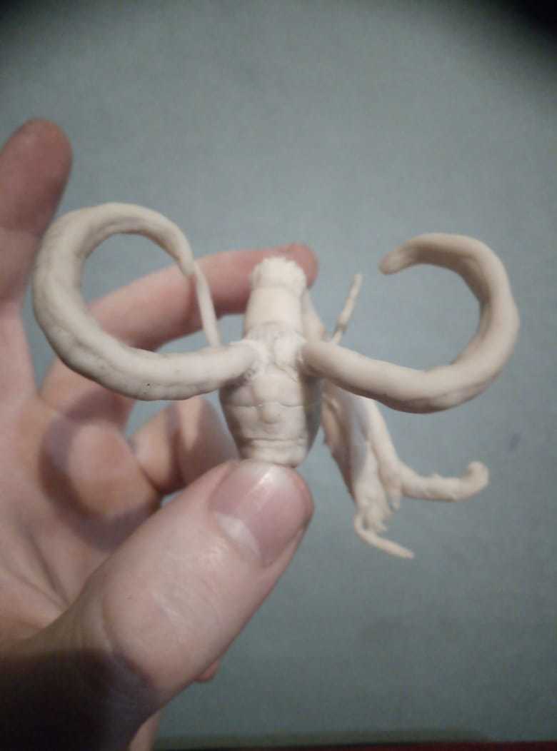 There is no need to be afraid of new things, improve yourself! First experience in sculpting from polymer clay, Illidan. Lots of Bookaf) - My, Illidan, Sculpture, Polymer clay, Self-development, Handmade, World of warcraft, Longpost, Needlework with process