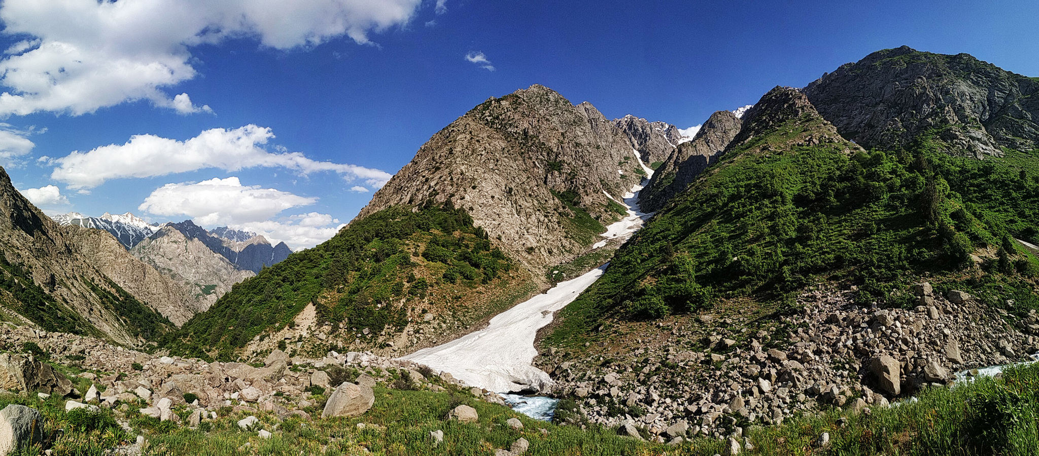 На реке Сиёме - Моё, Горы, Река, Снежник, Природа, Таджикистан, Длиннопост