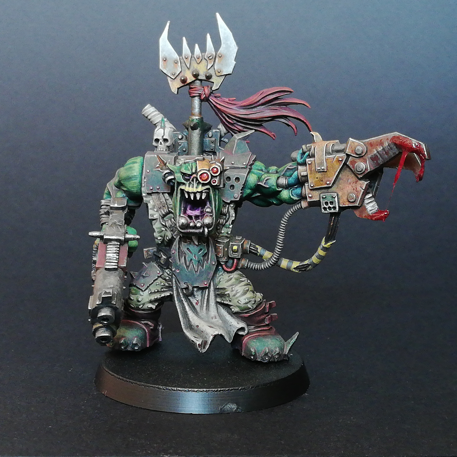 Orc #4 - My, Warhammer 40k, Wh painting, Wh miniatures, Painting miniatures, Orcs, Hobby, Longpost