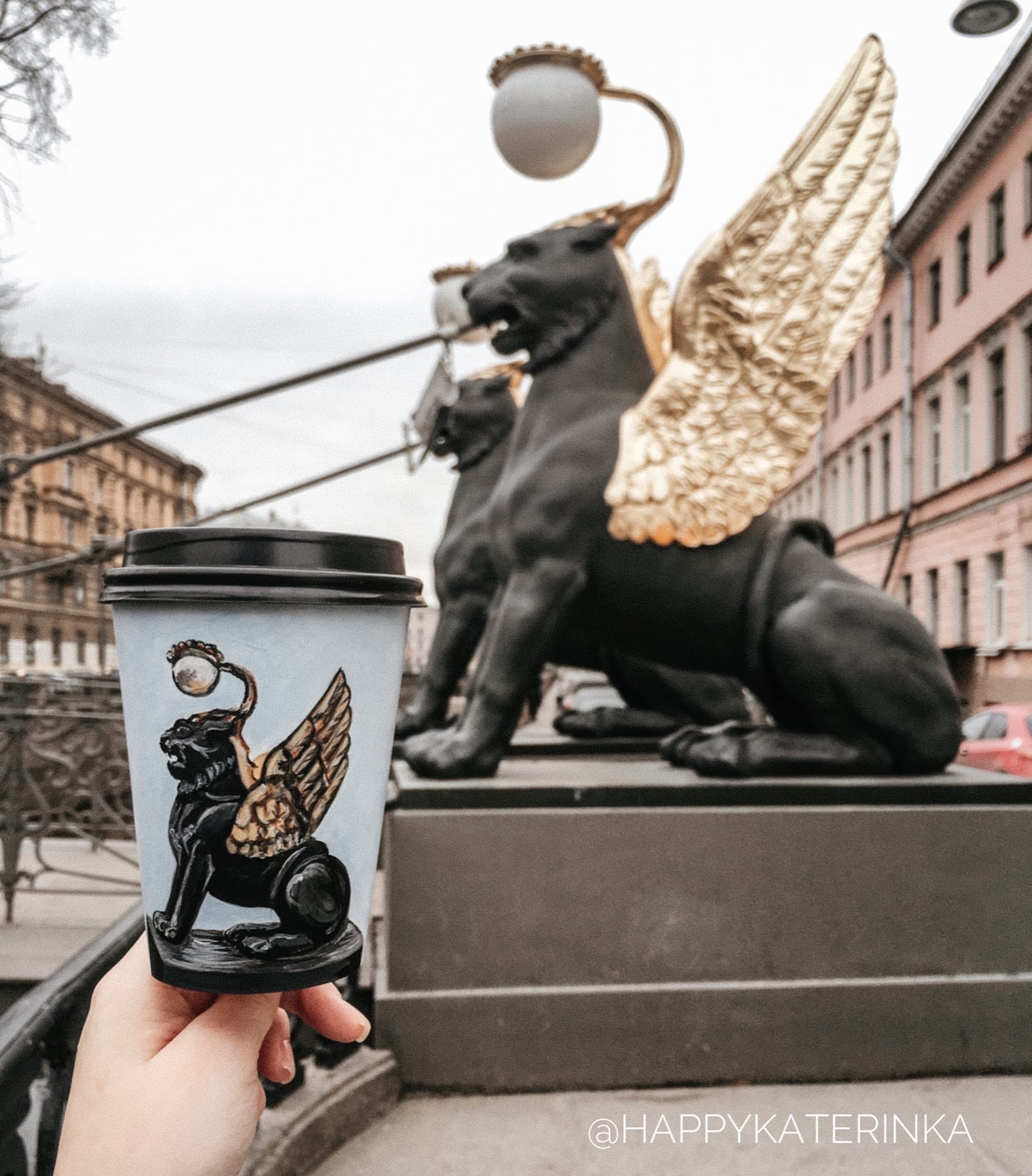 Saint Petersburg painted on coffee cups - My, Saint Petersburg, Art, Painting, Coffee, Longpost, Coffee cups