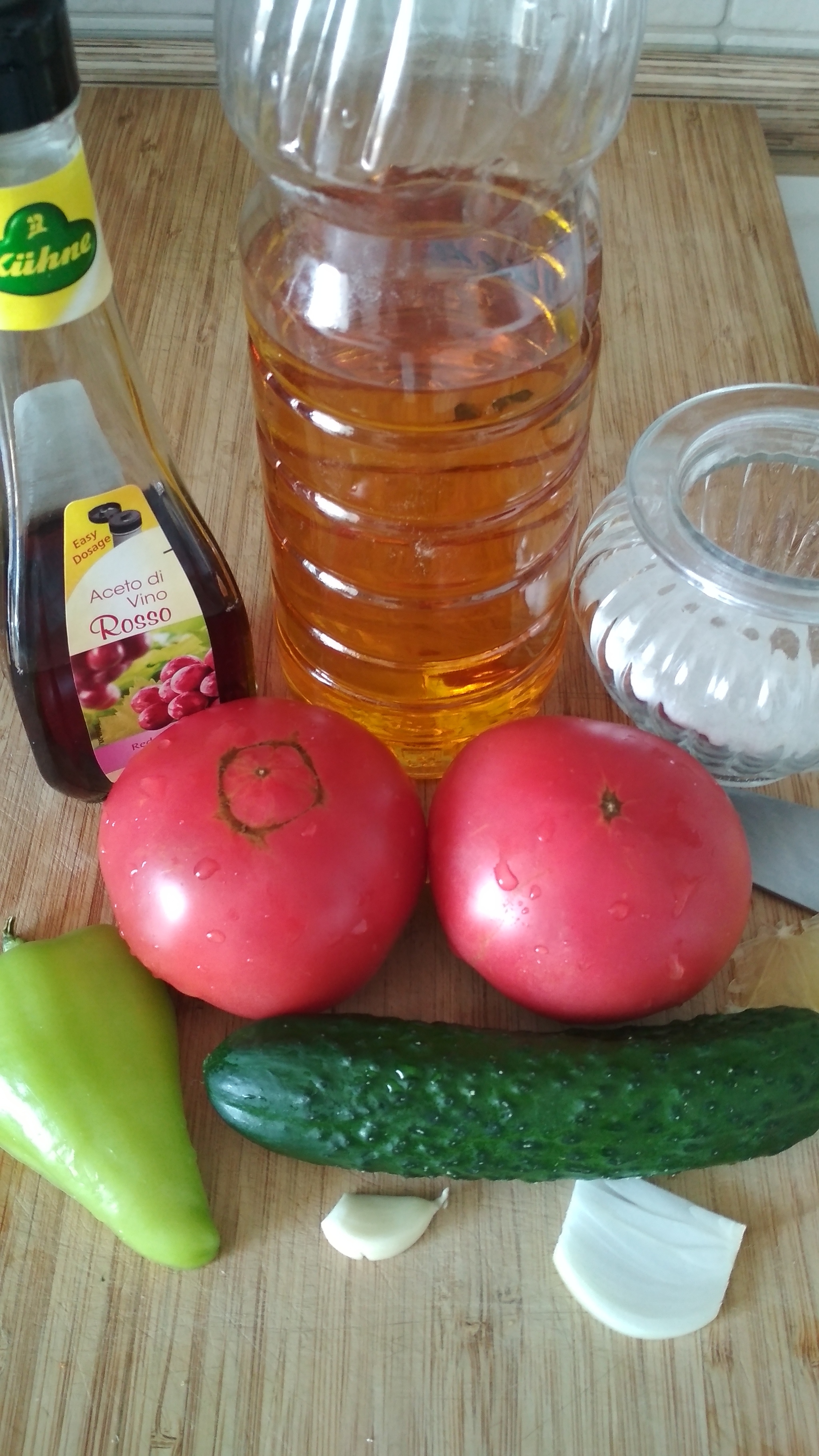 Reply to the post “Gazpacho. Disputes about okroshka - II - My, Recipe, Gazpacho, Soup, Tomatoes, Cooking, Reply to post, Longpost